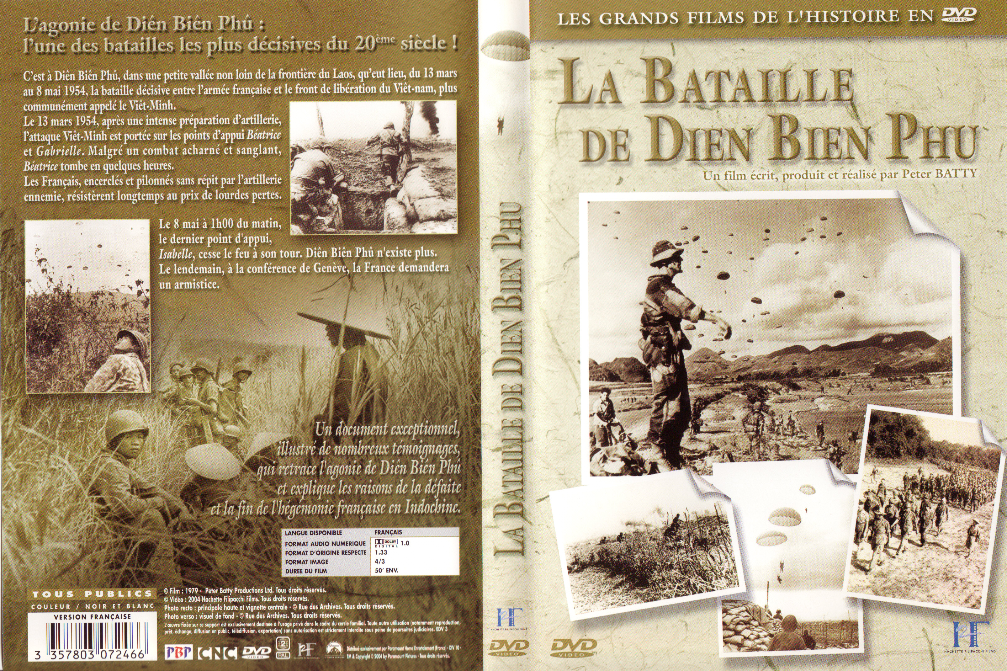 Jaquette DVD La bataille de Dien Bien Phu