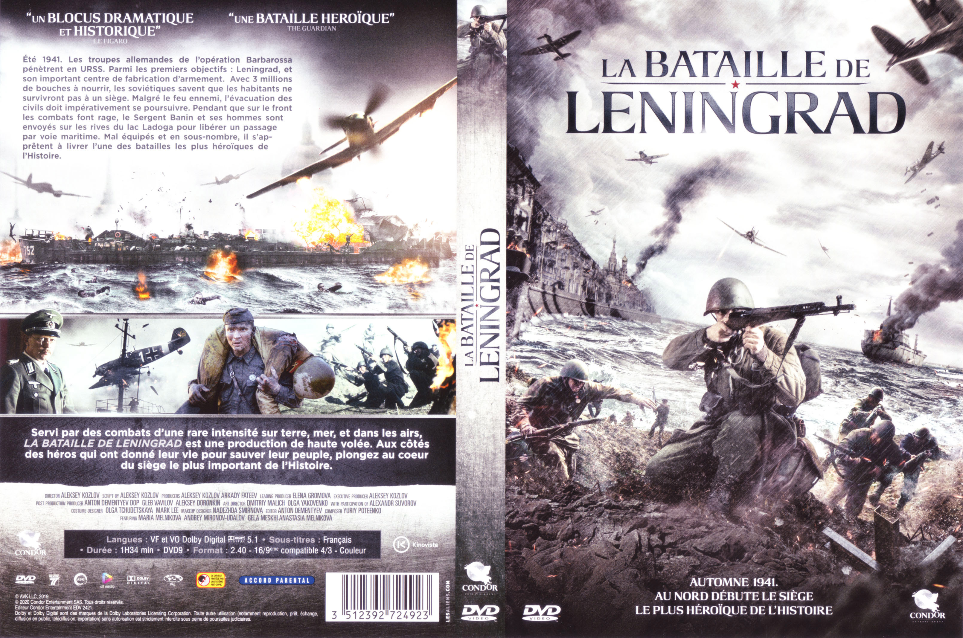 Jaquette DVD La bataille de Leningrad