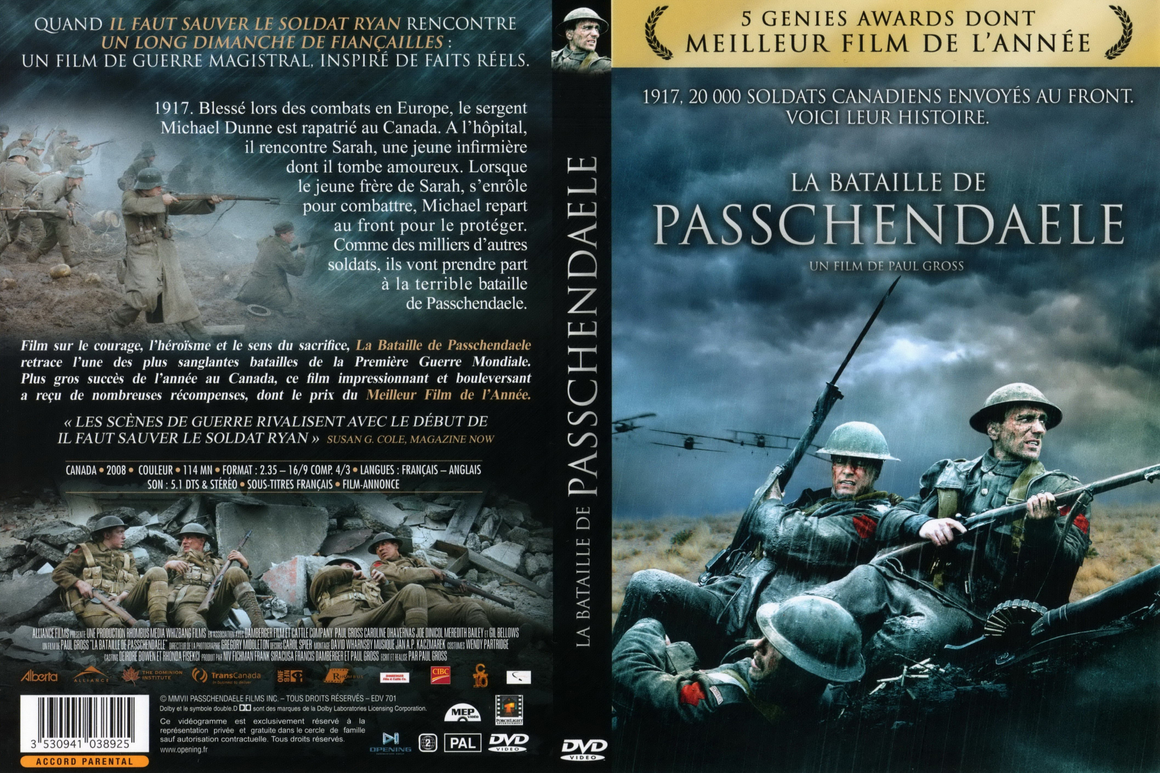 Jaquette DVD La bataille de Passchendaele