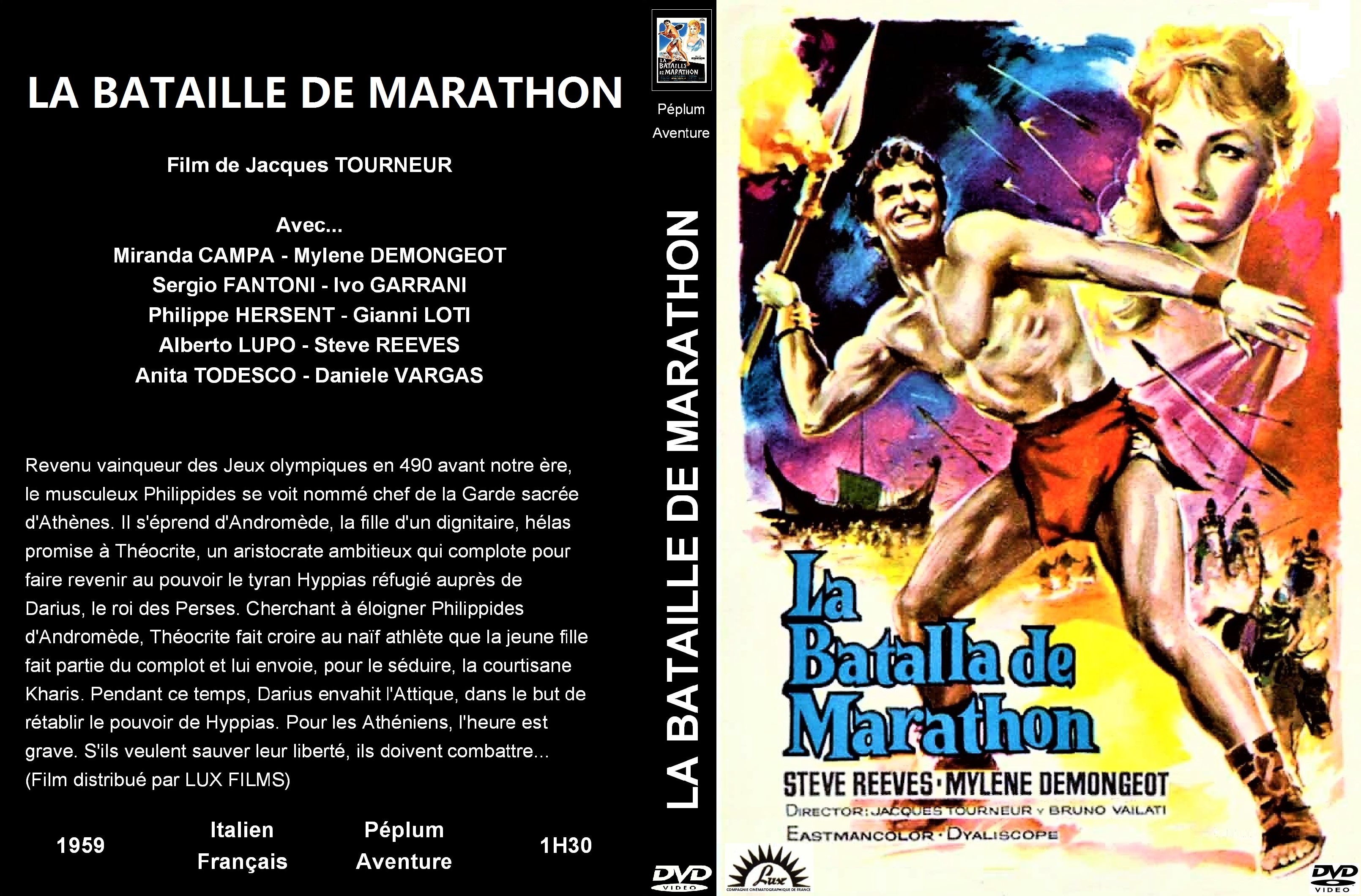 Jaquette DVD La bataille de marathon custom