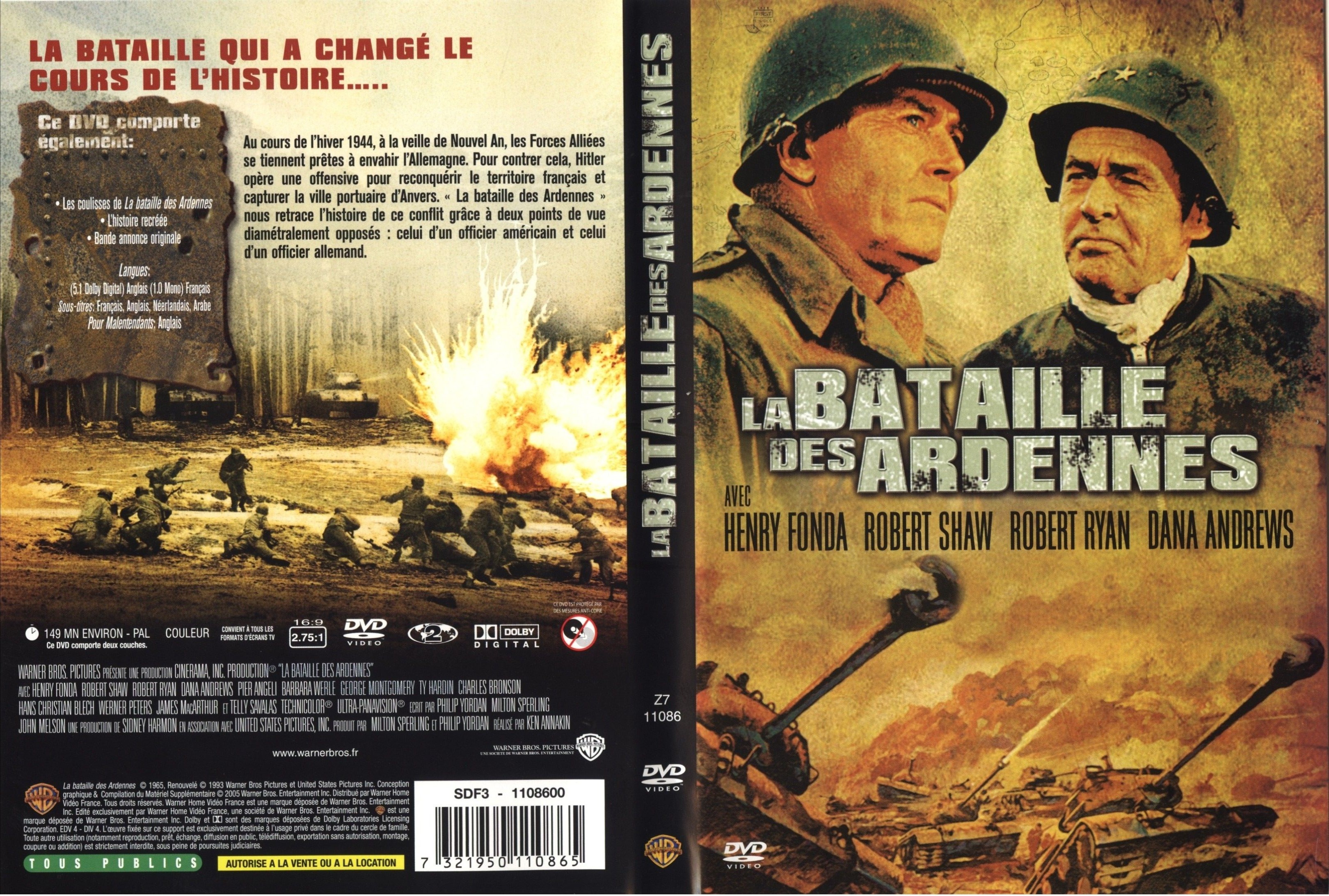 Jaquette DVD La bataille des ardennes