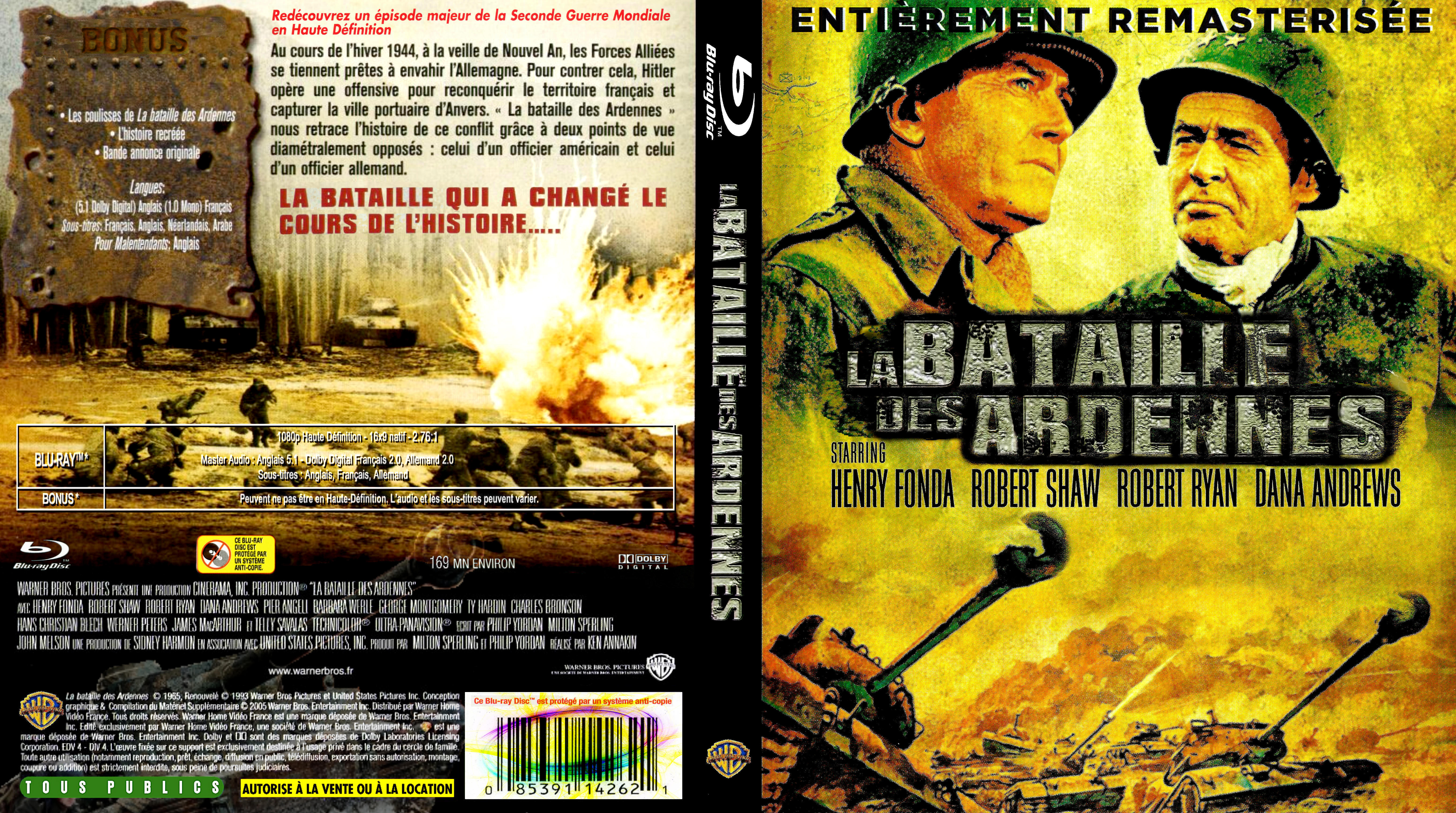 Jaquette DVD La bataille des ardennes custom (BLU-RAY)