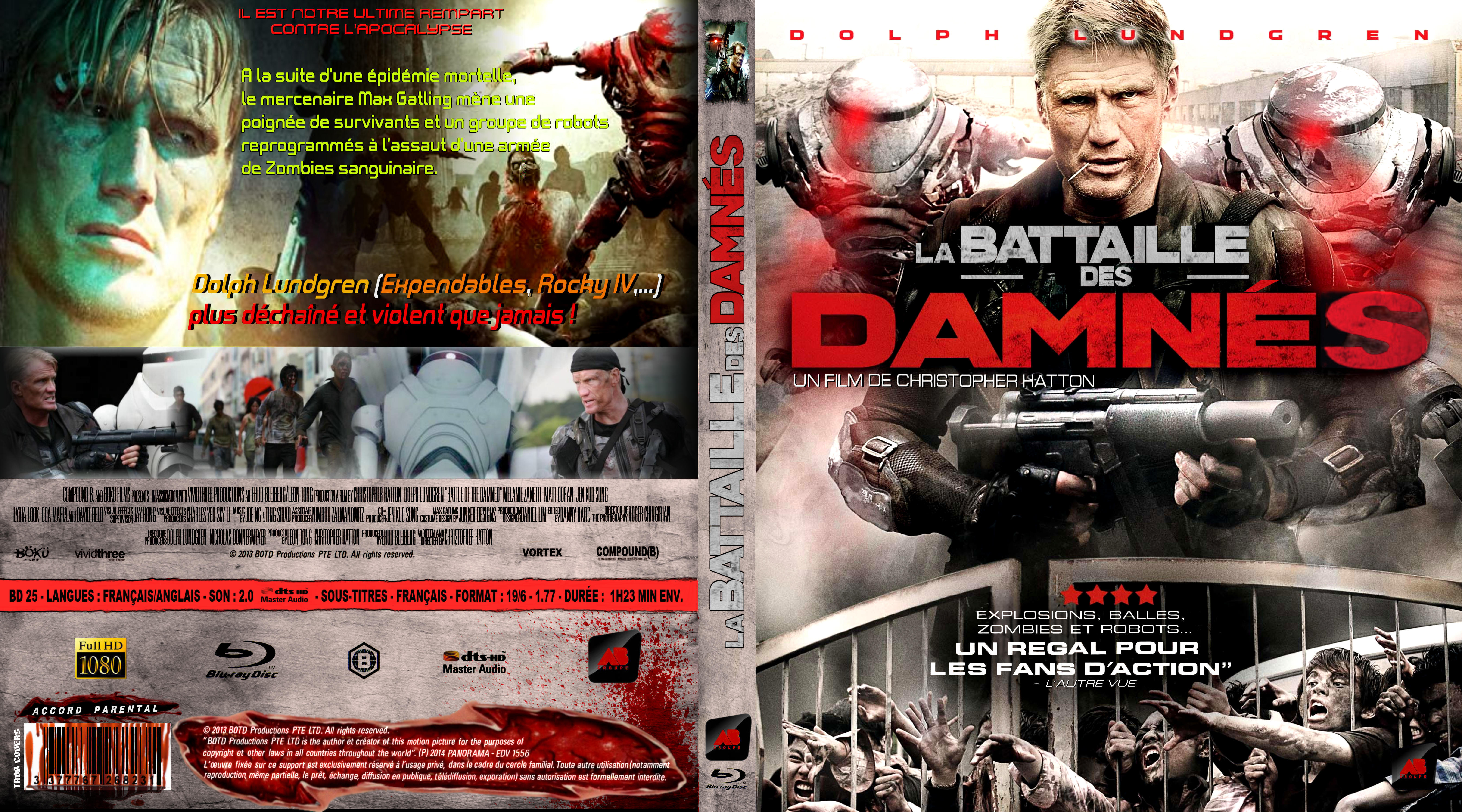 Jaquette DVD La bataille des damns custom (BLU-RAY)