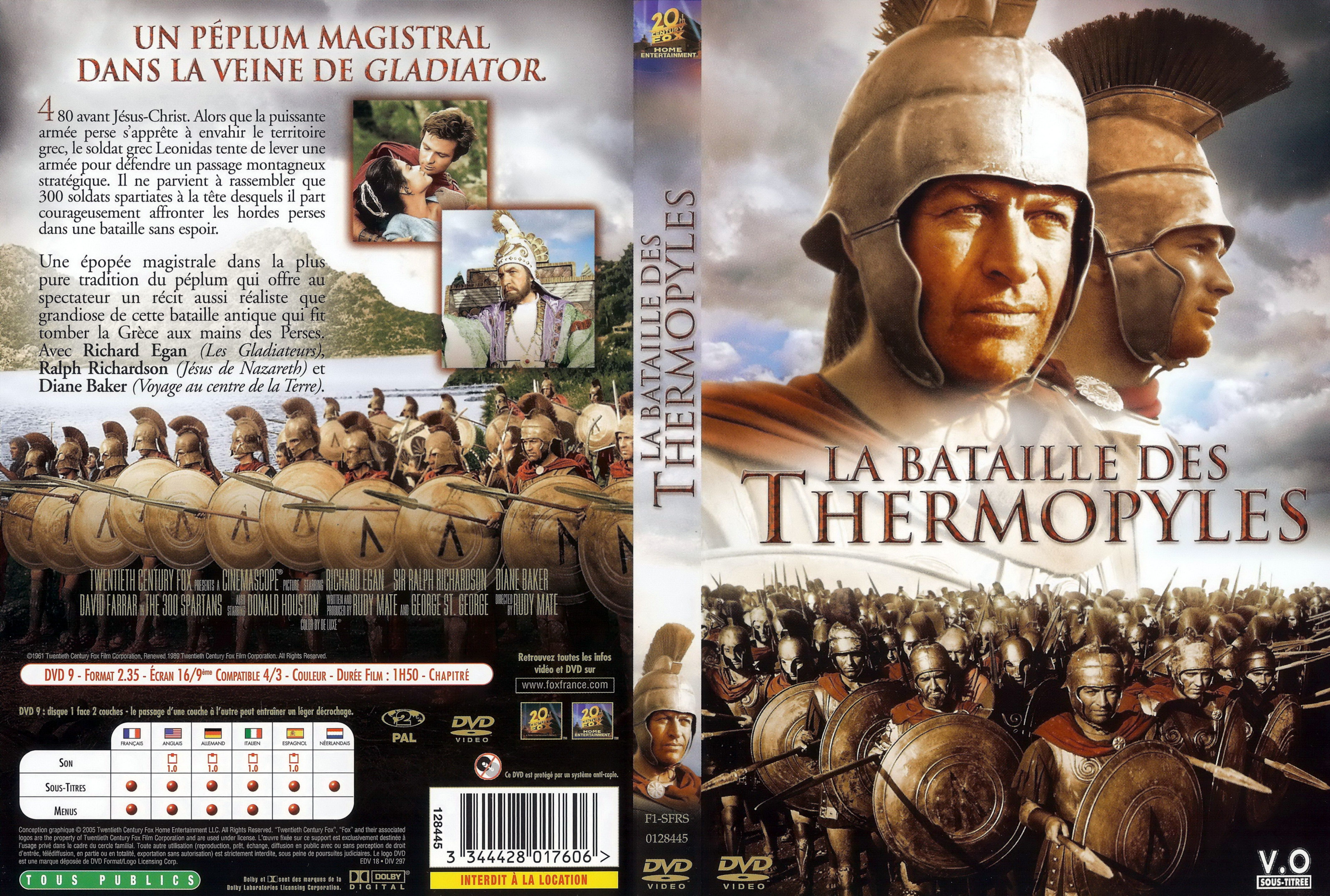 Jaquette DVD La bataille des thermopyles