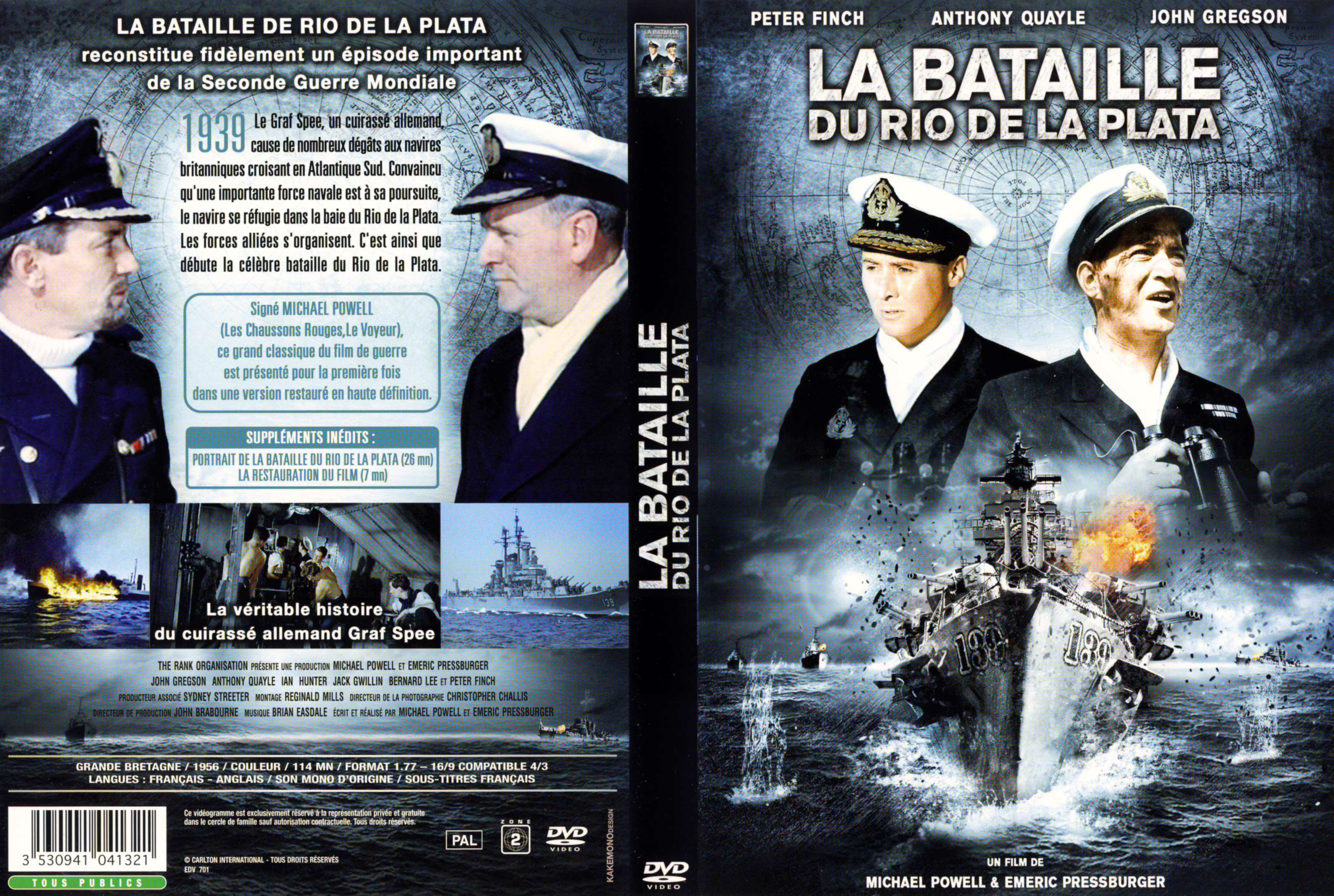 Jaquette DVD La bataille du rio de la plata v2
