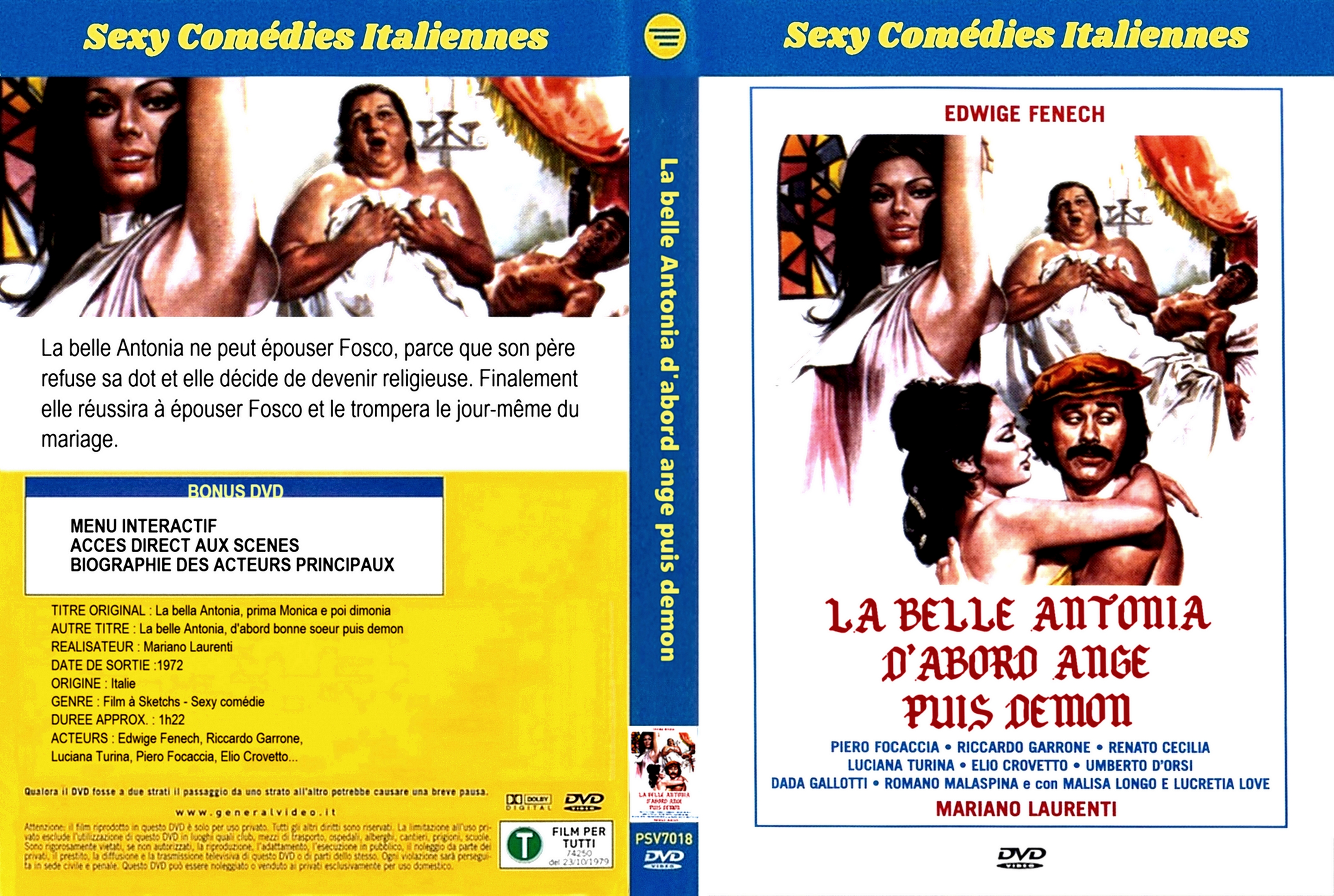 Jaquette DVD La belle Antonia d