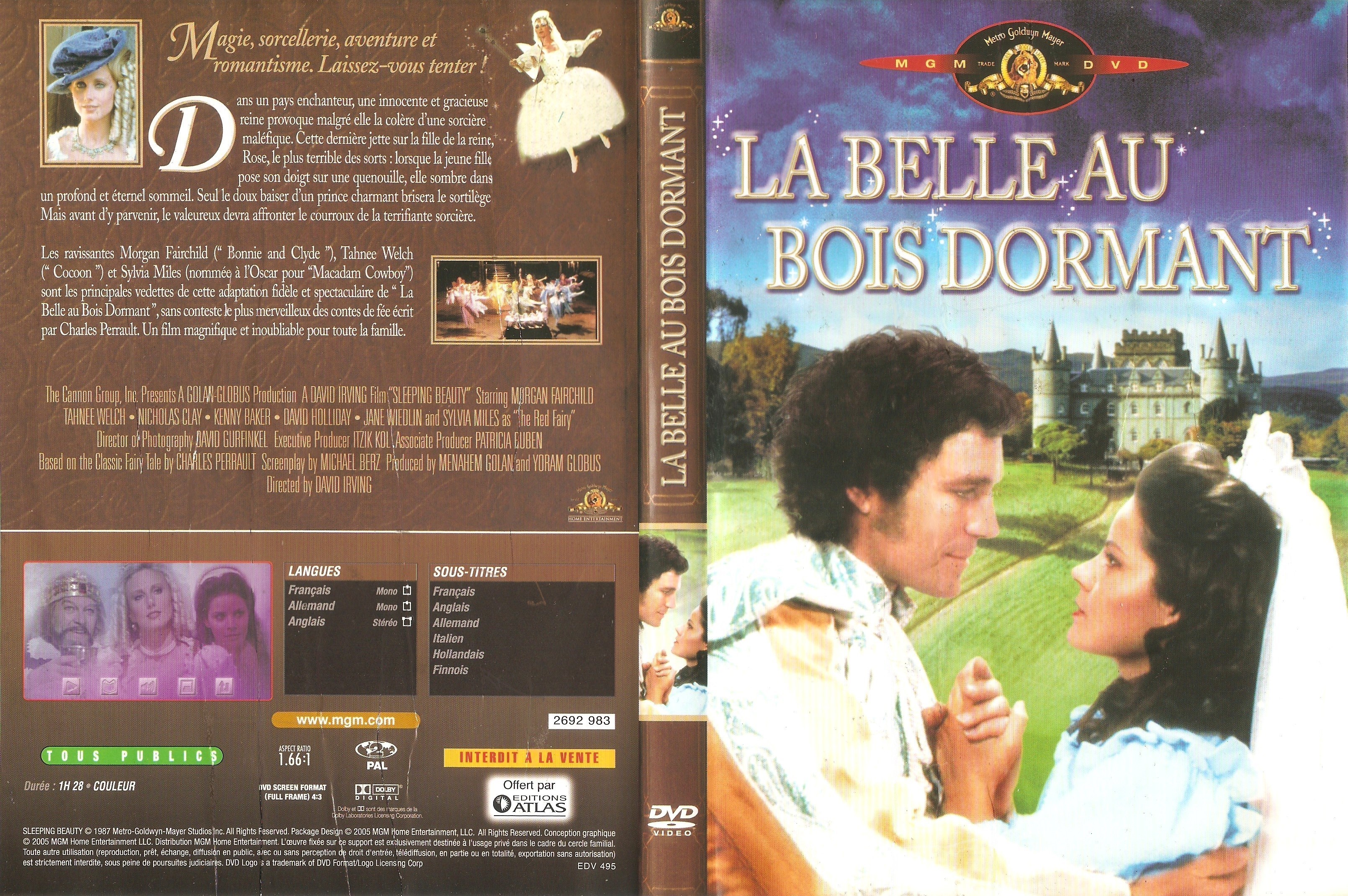 Jaquette DVD La belle au bois dormant (1987)
