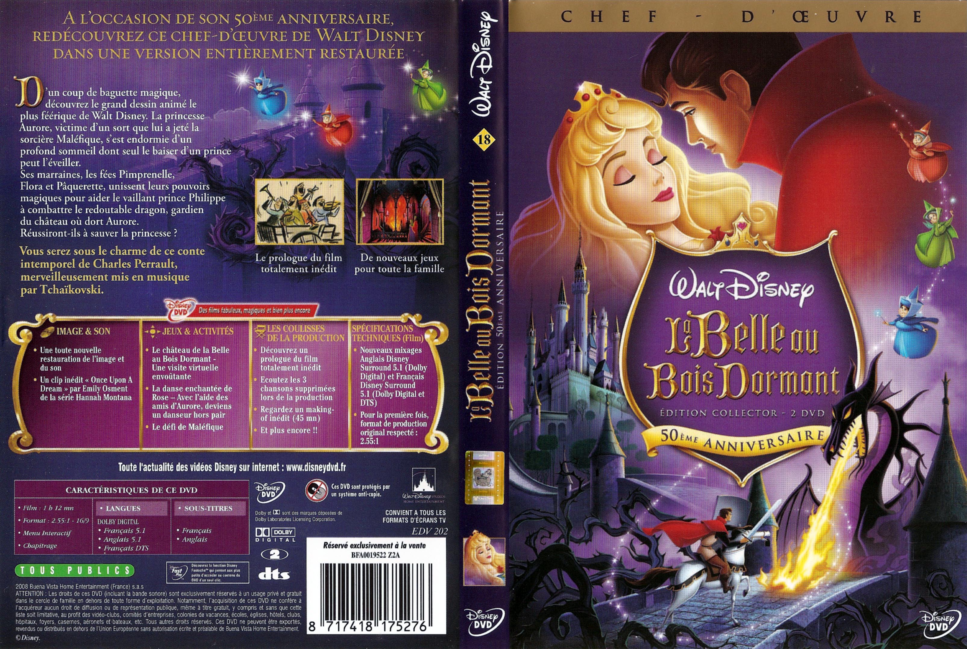 Jaquette DVD La belle au bois dormant v4