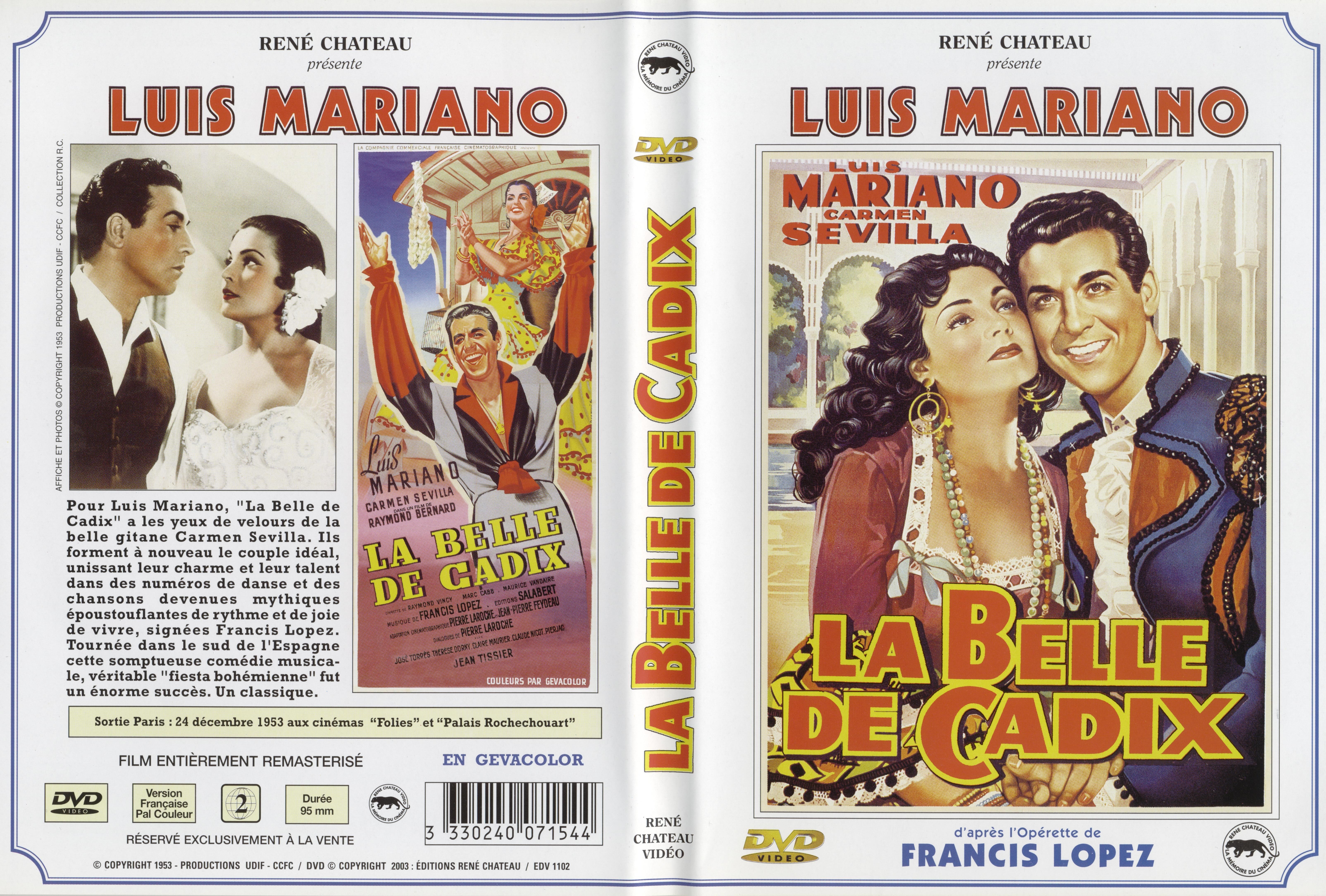 Jaquette DVD La belle de Cadix