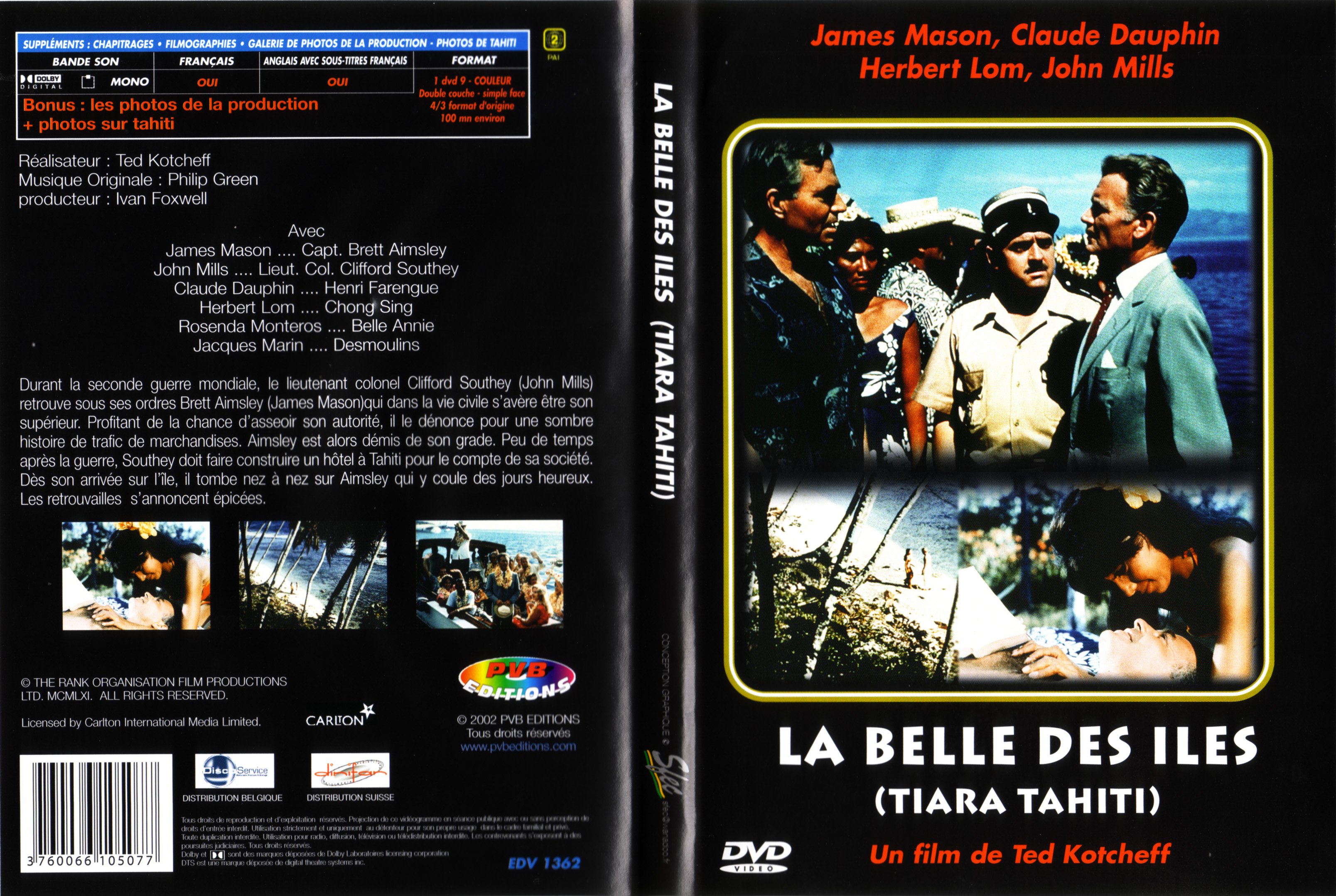 Jaquette DVD La belle des iles