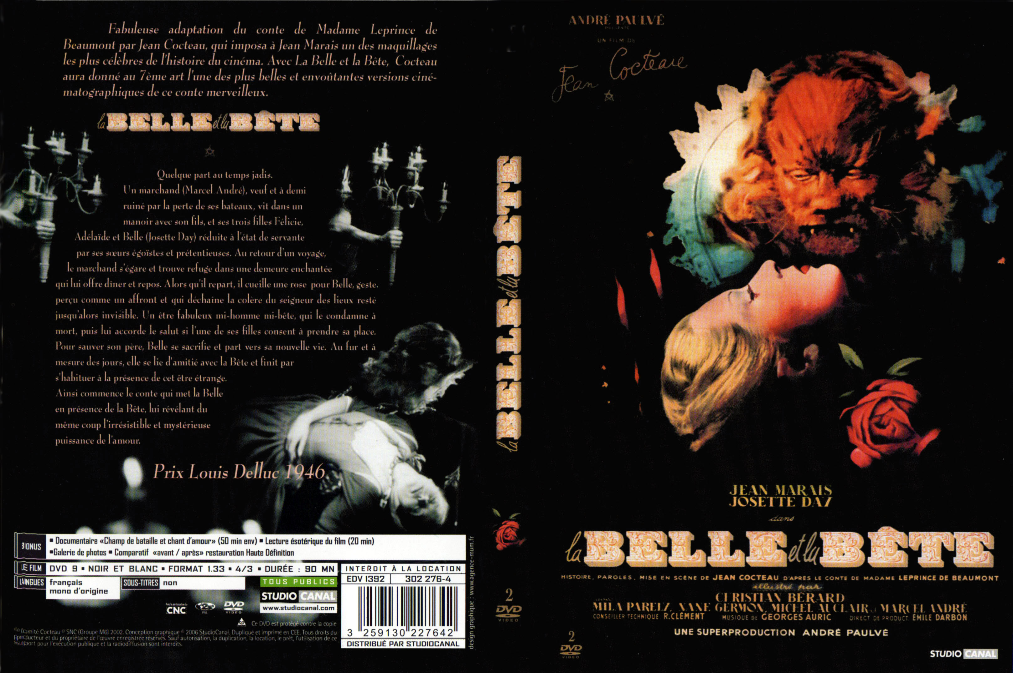 Jaquette DVD La belle et la bete Le Film v2
