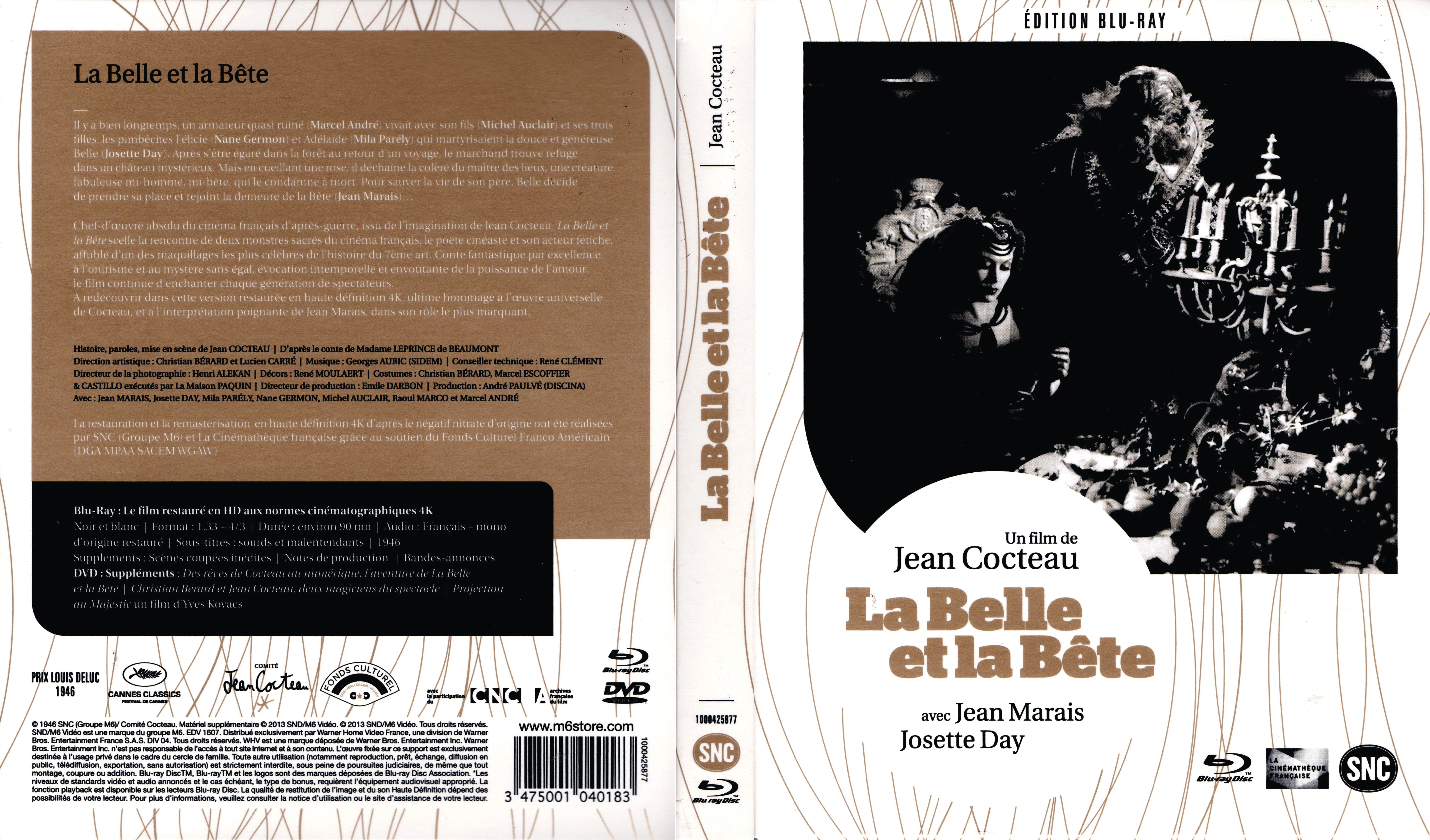 Jaquette DVD La belle et la bte Le film (BLU-RAY)
