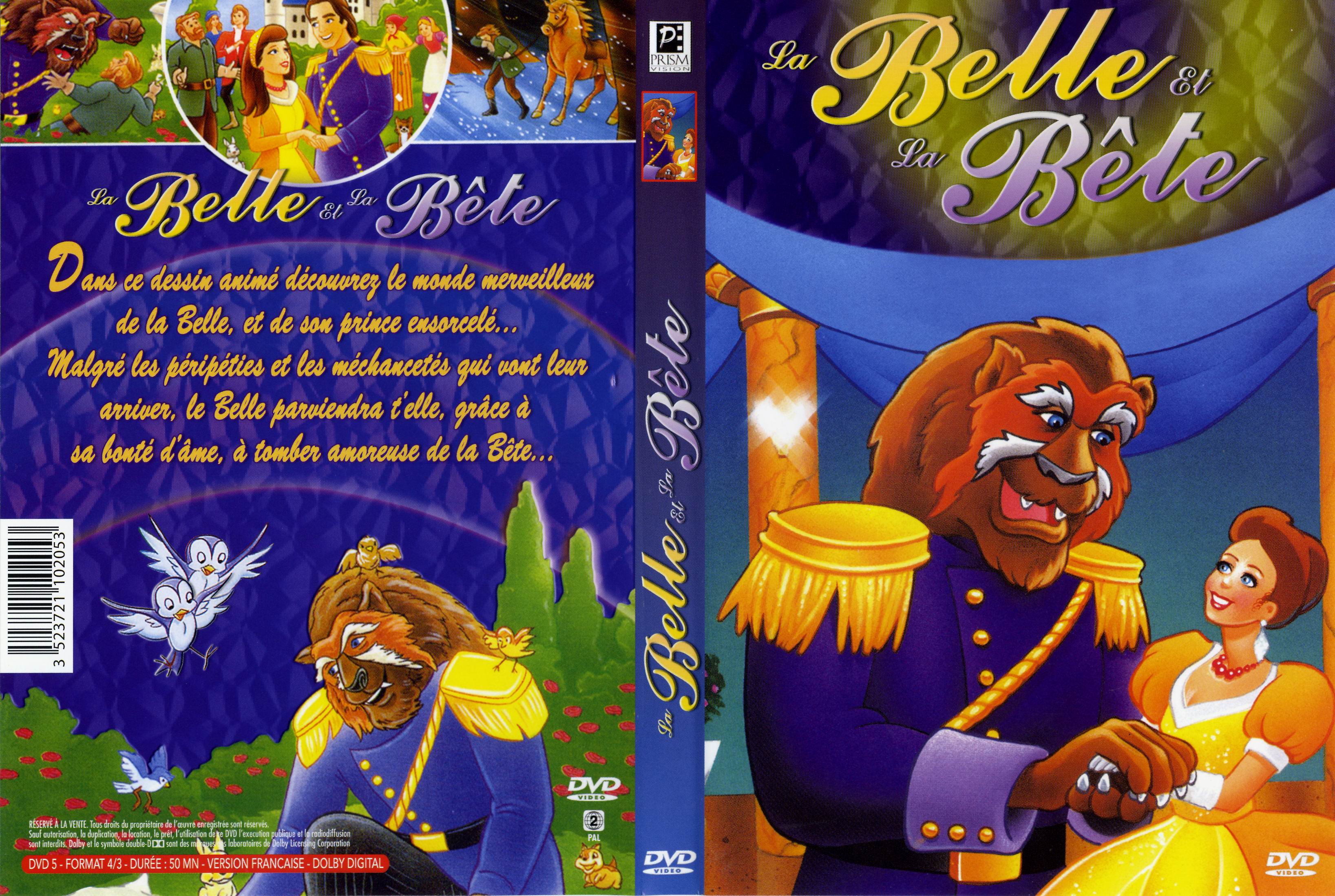 Jaquette DVD La belle et la bte (DA)