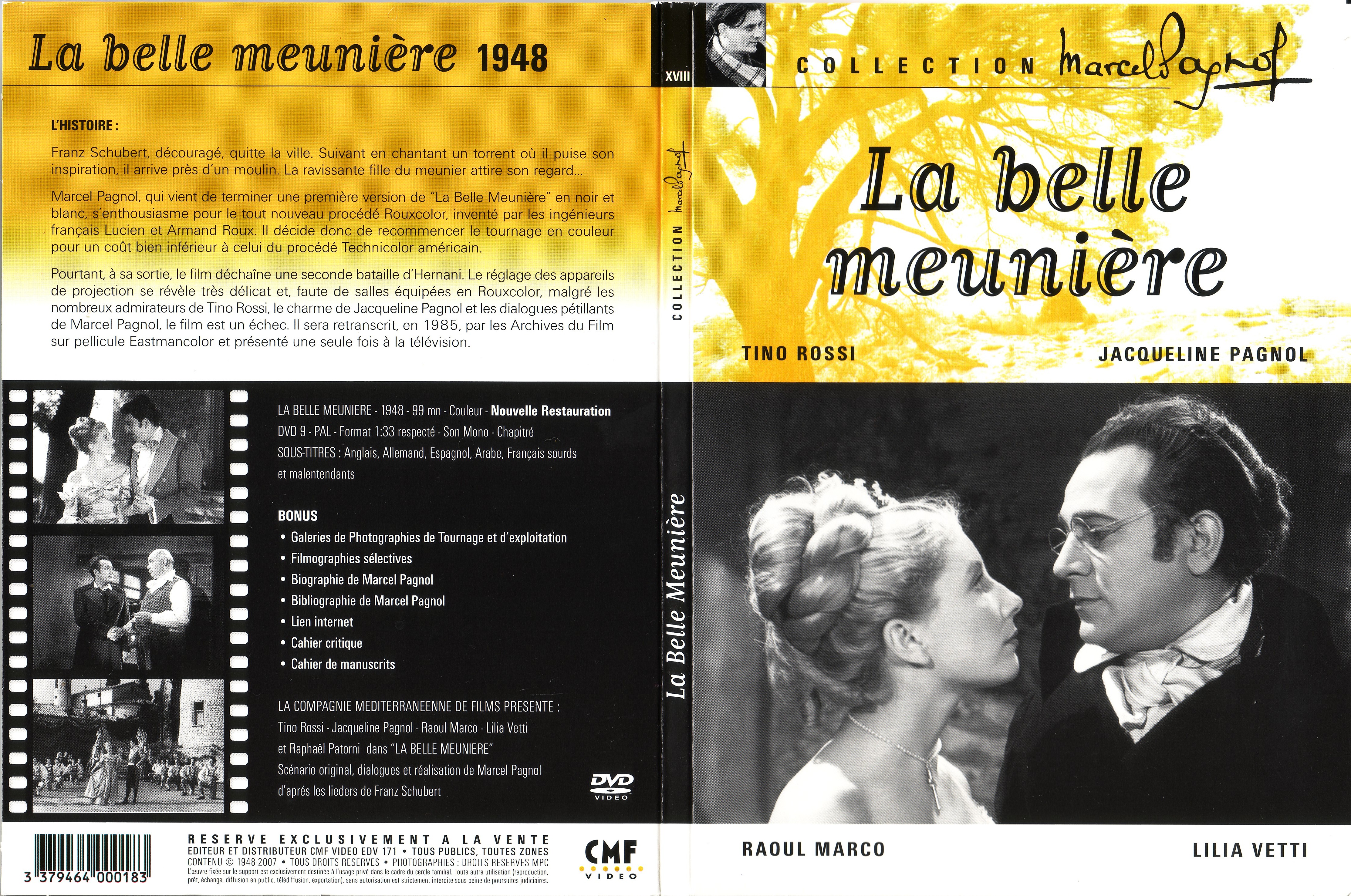 Jaquette DVD La belle meunire