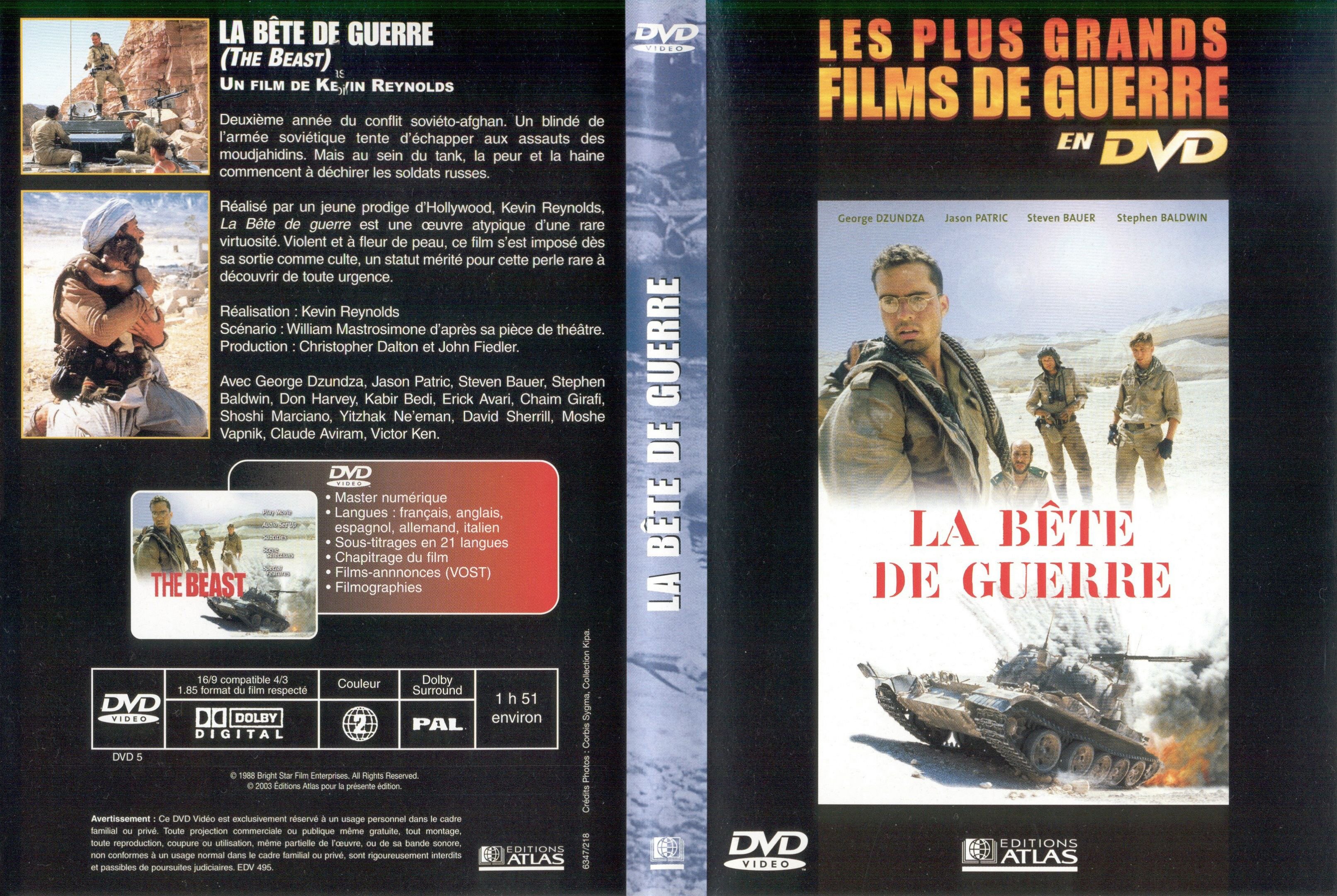 Jaquette DVD La bete de guerre v2