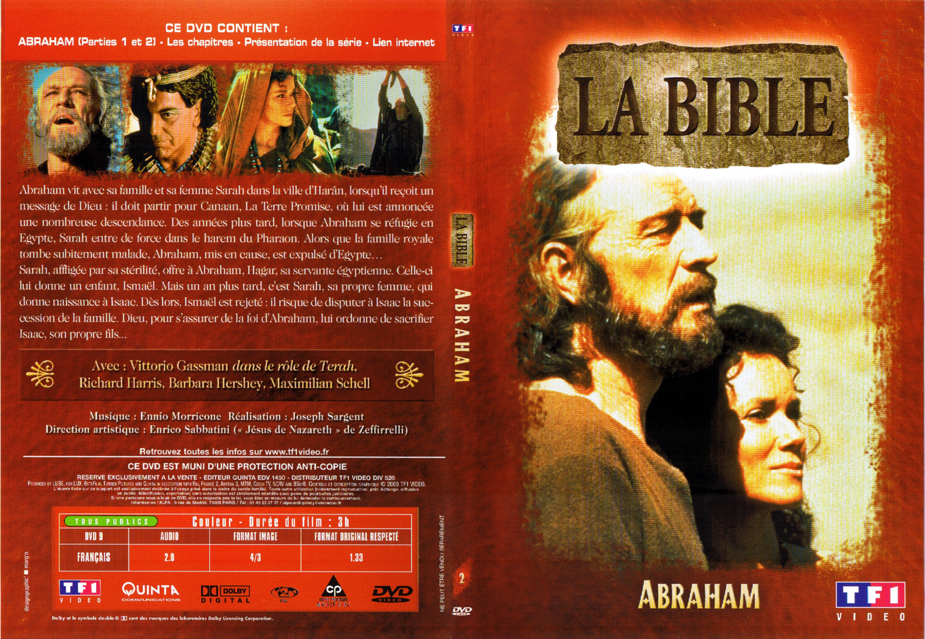 Jaquette DVD La bible - Abraham