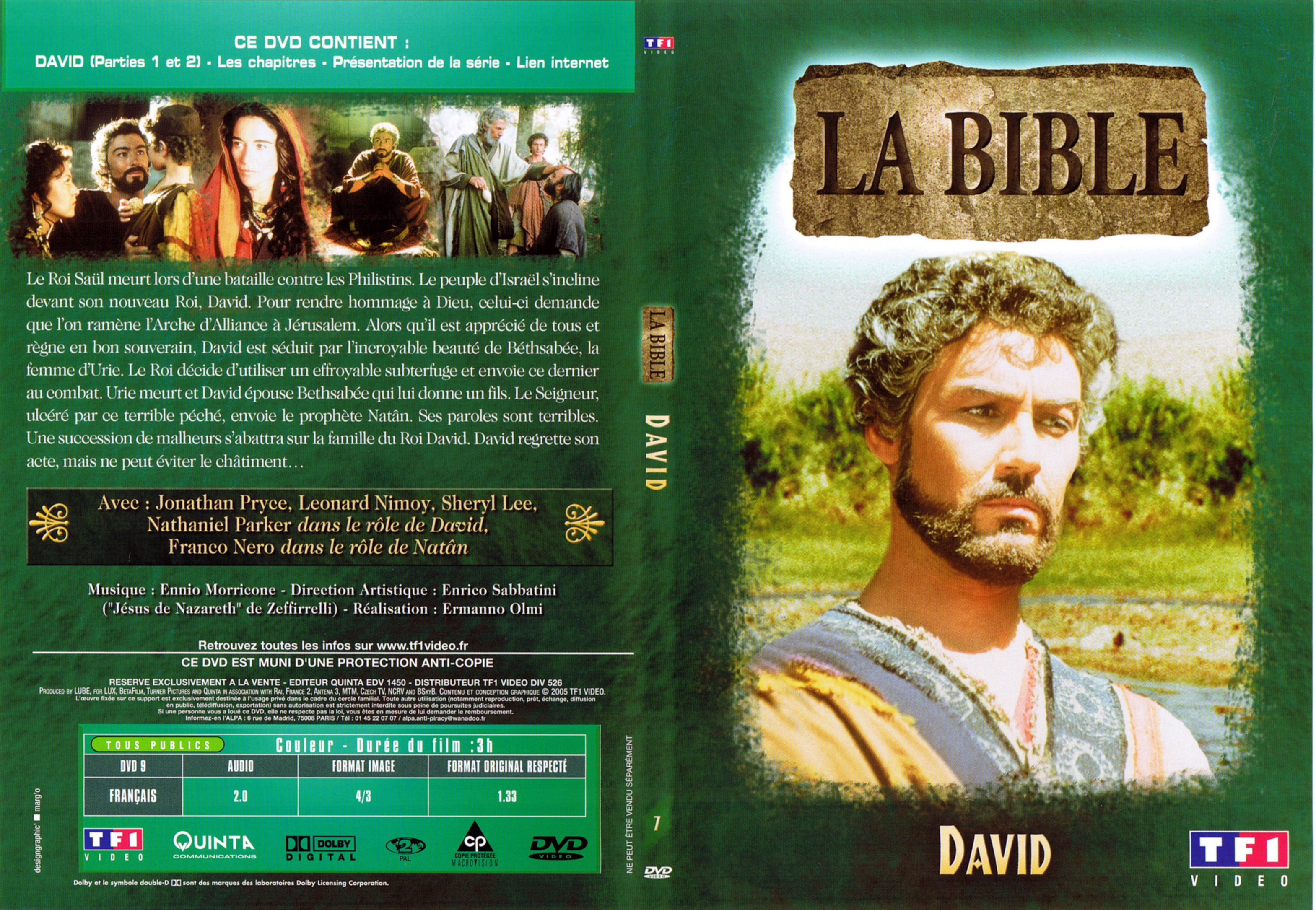 Jaquette DVD La bible - David