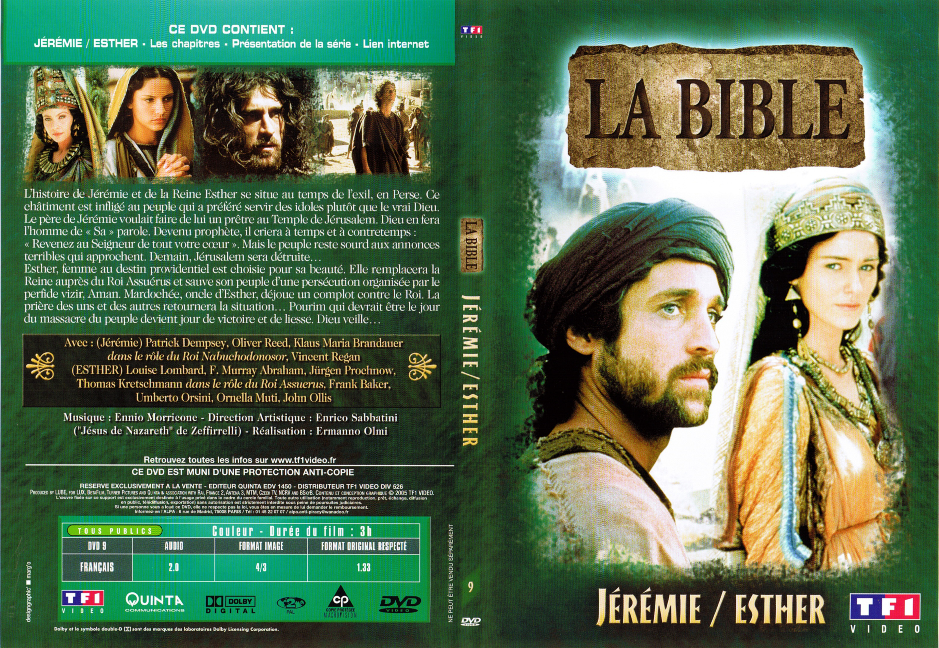 Jaquette DVD La bible - Jrmie et Esther