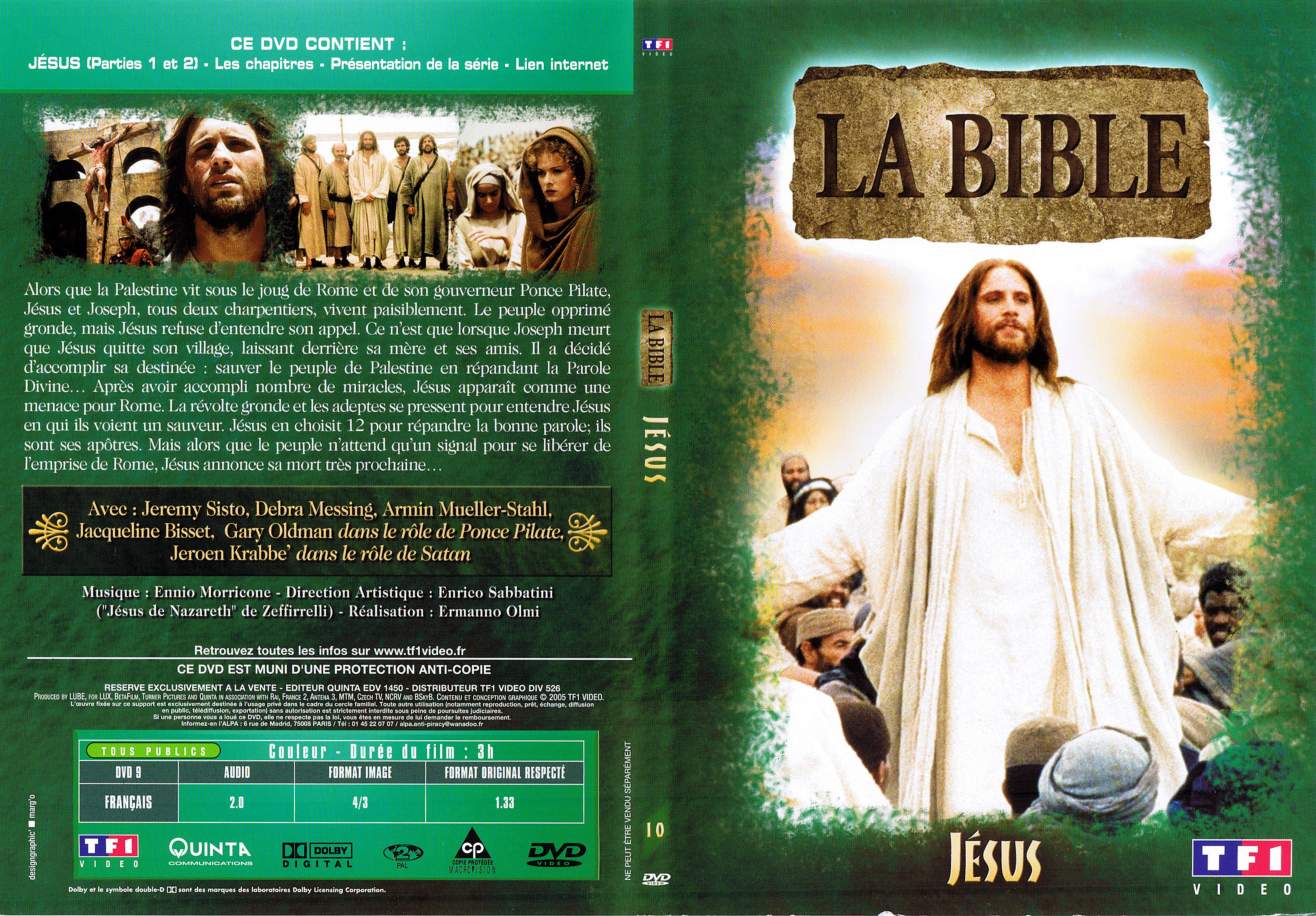 Jaquette DVD La bible - Jsus