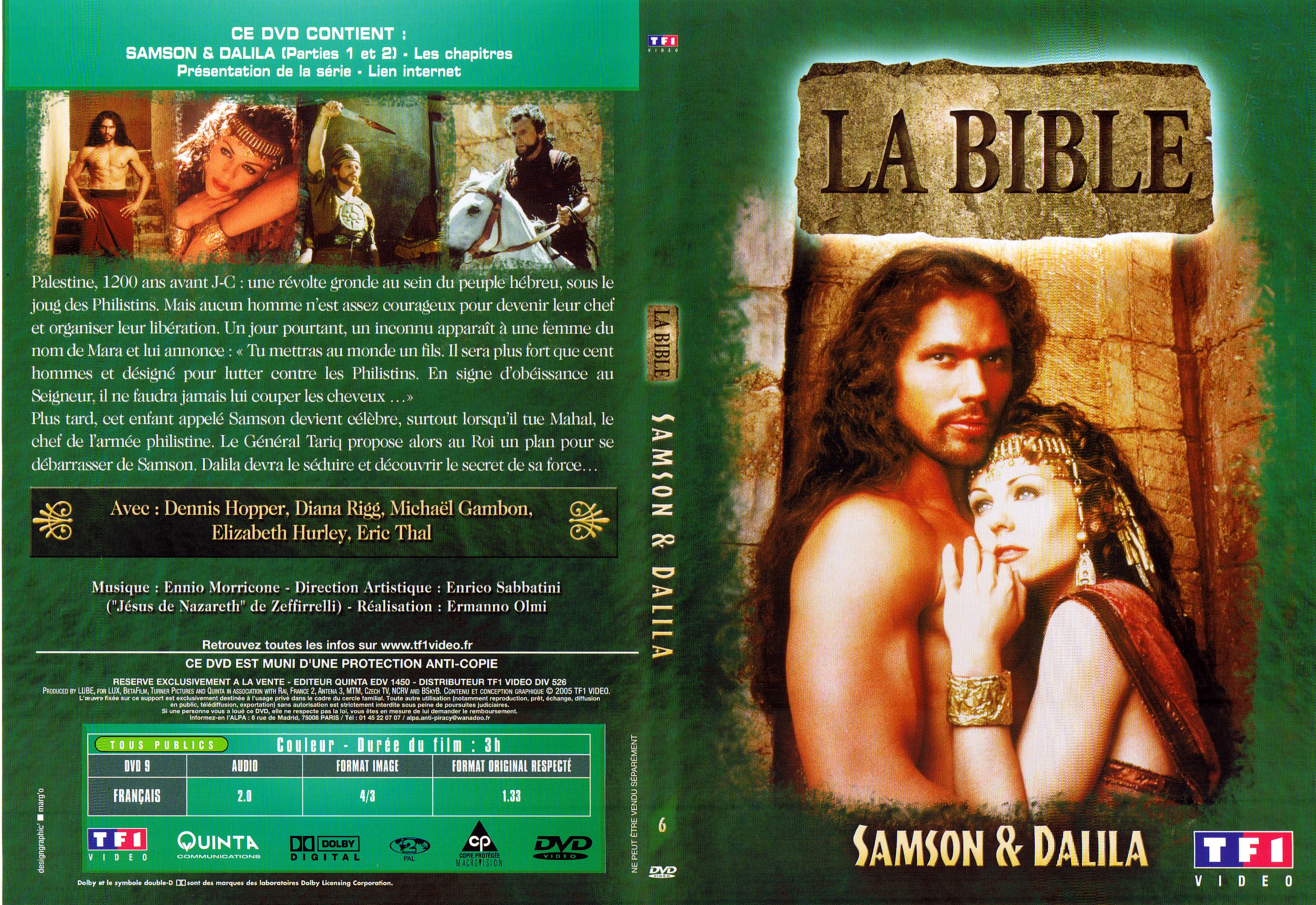 Jaquette DVD La bible - Samson et Dalila