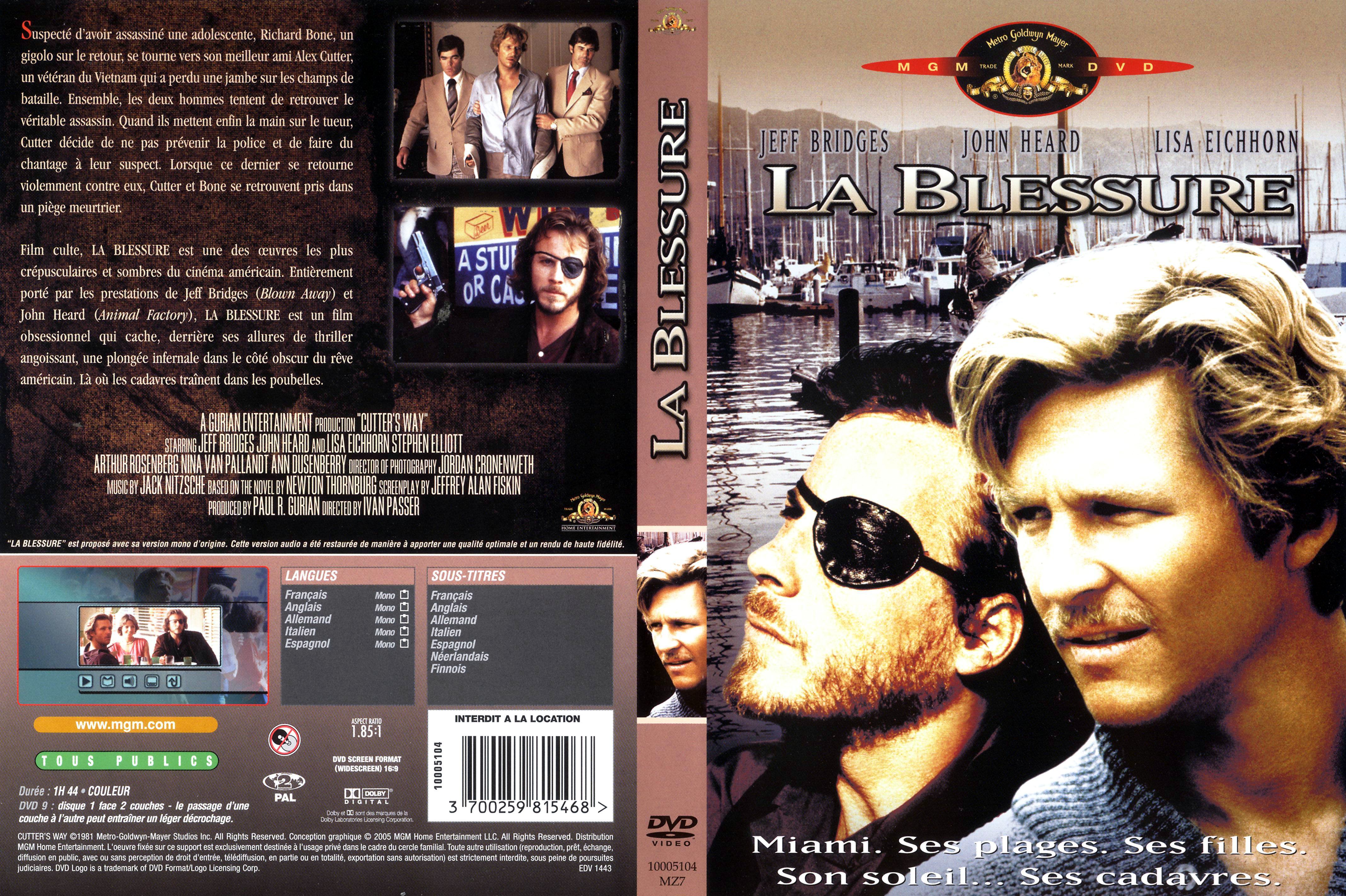 Jaquette DVD La blessure