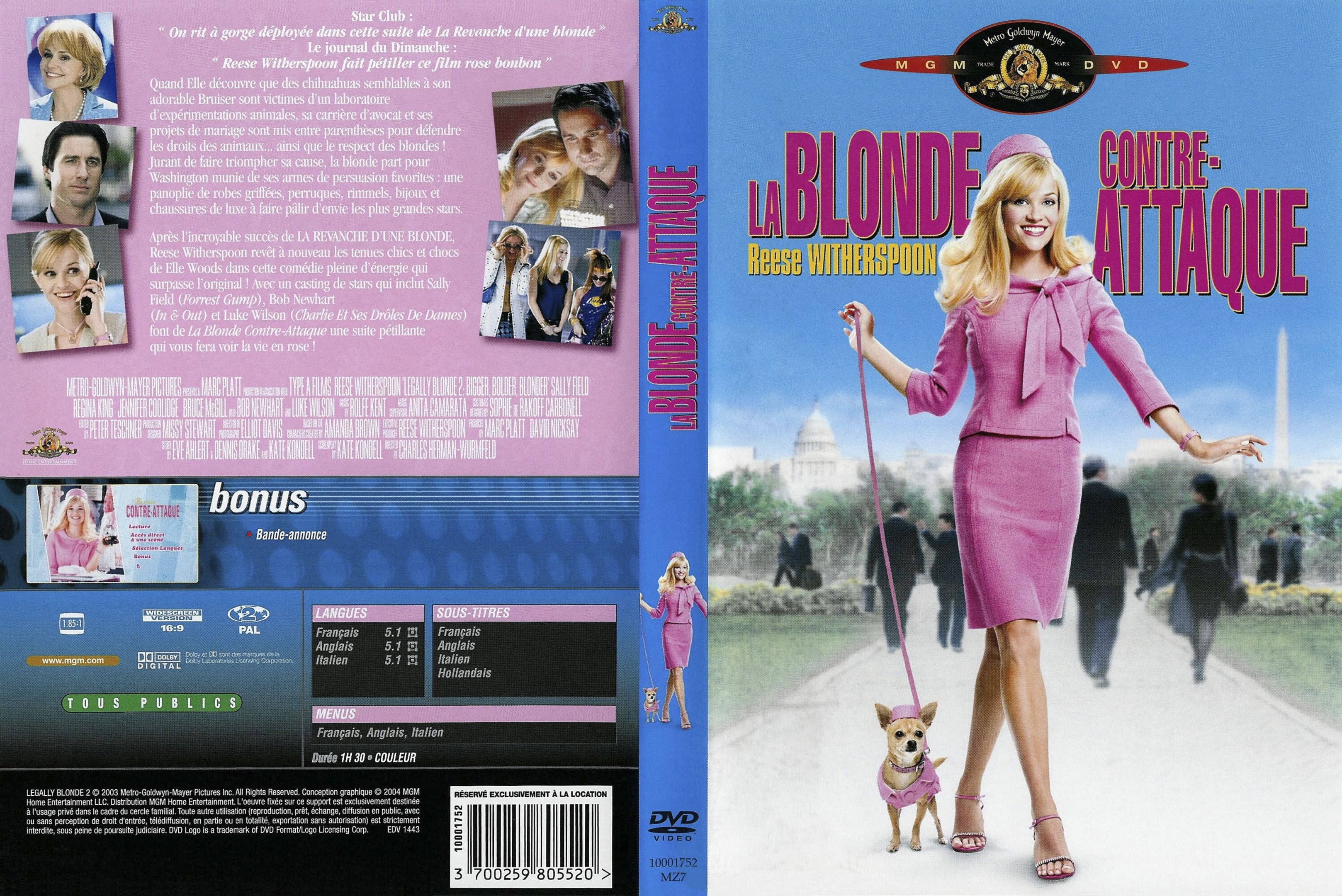 Jaquette DVD La blonde contre-attaque