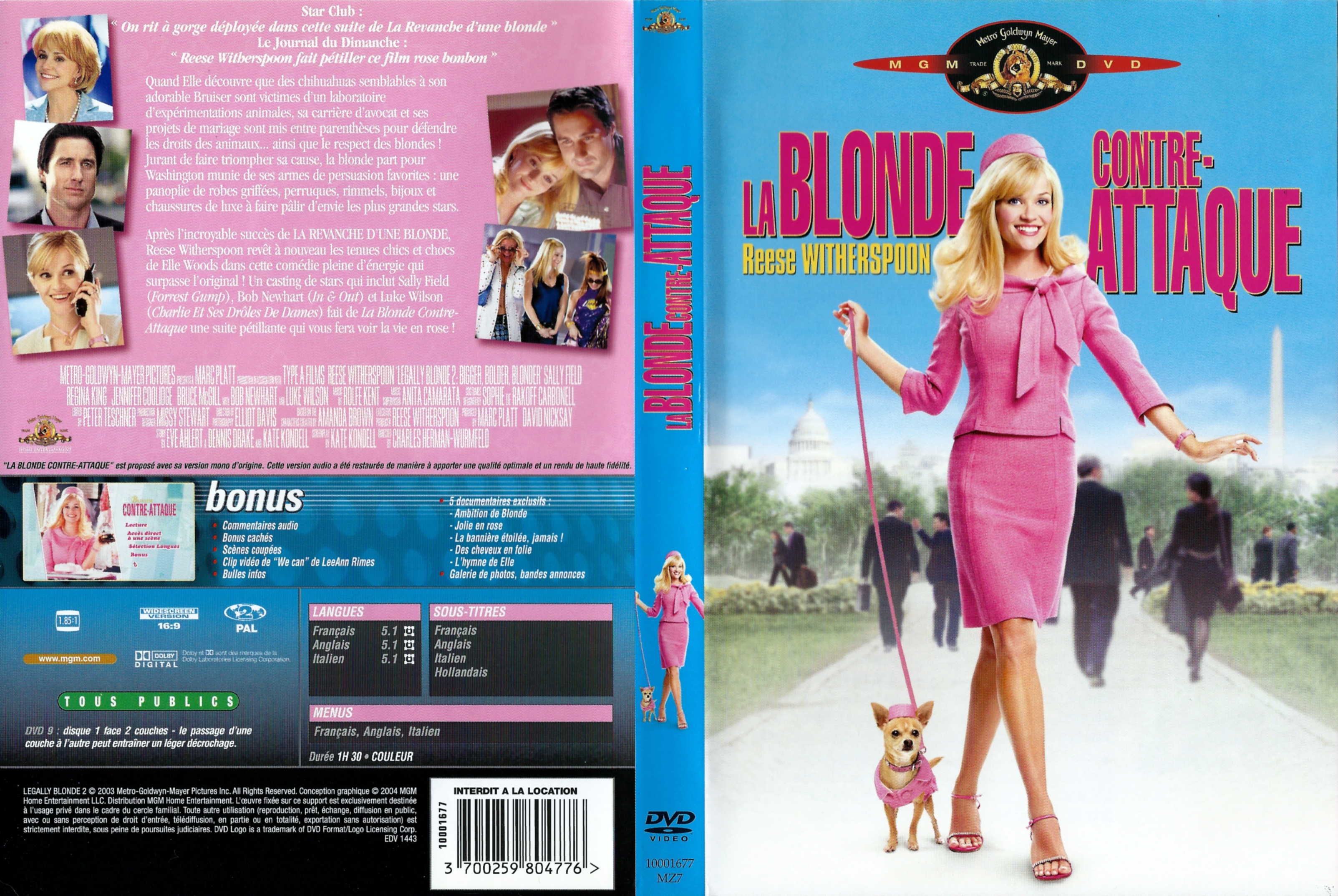 Jaquette DVD La blonde contre-attaque v2