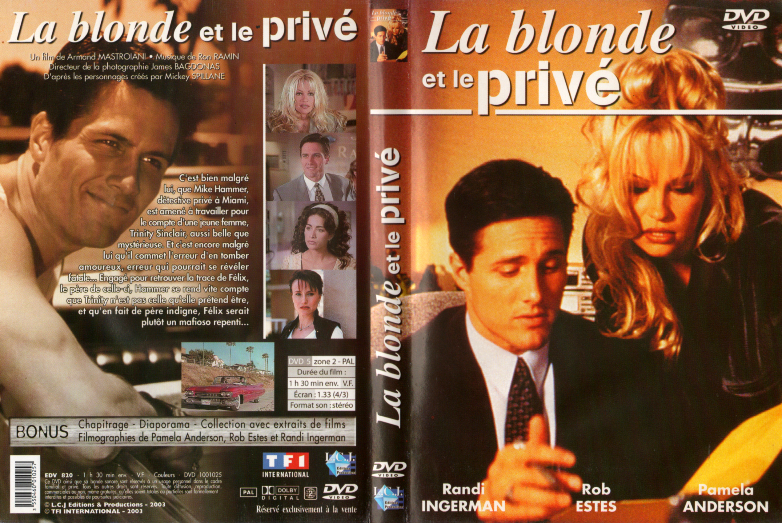 Jaquette DVD La blonde et le priv