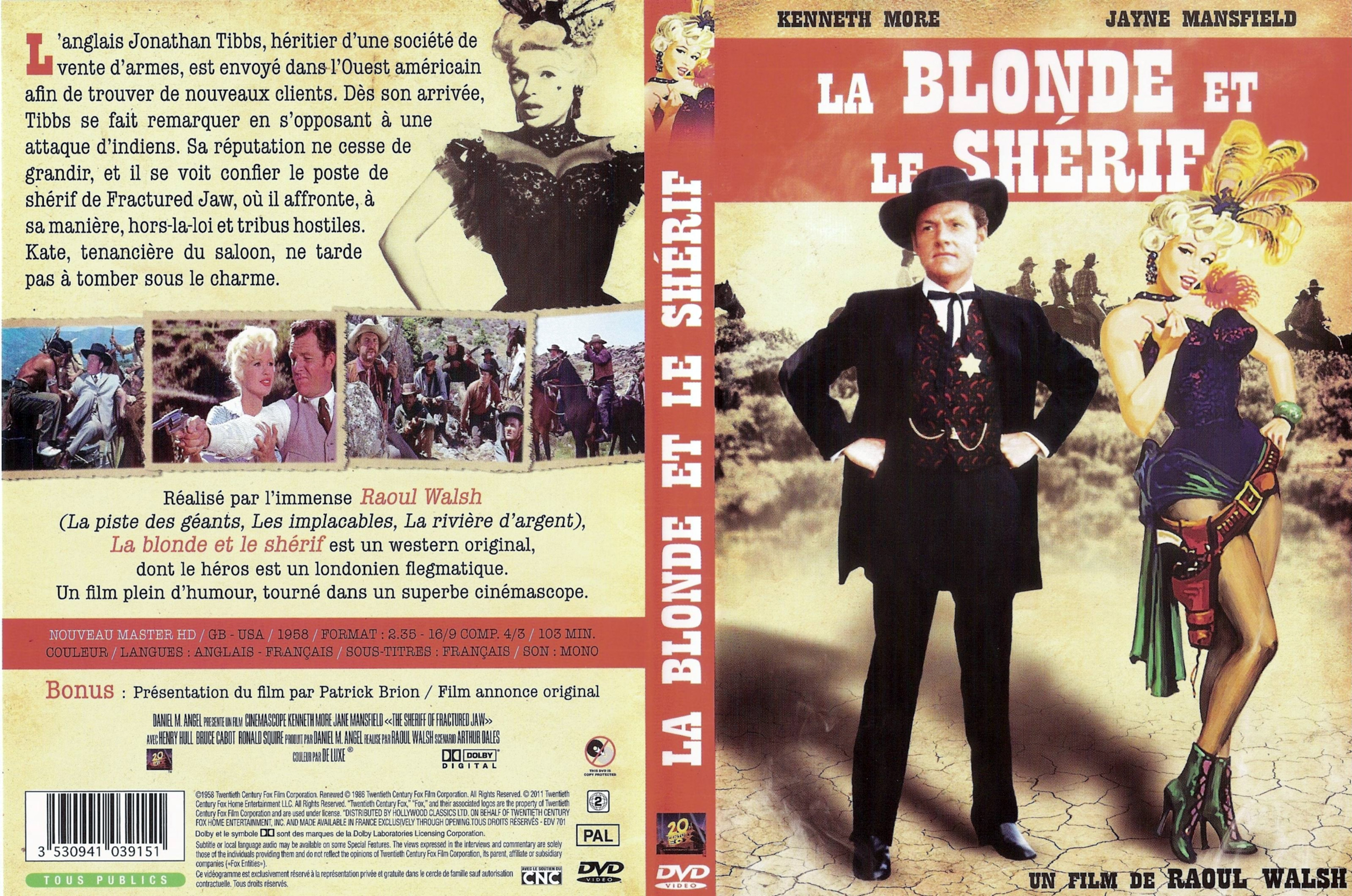Jaquette DVD La blonde et le sherif v2