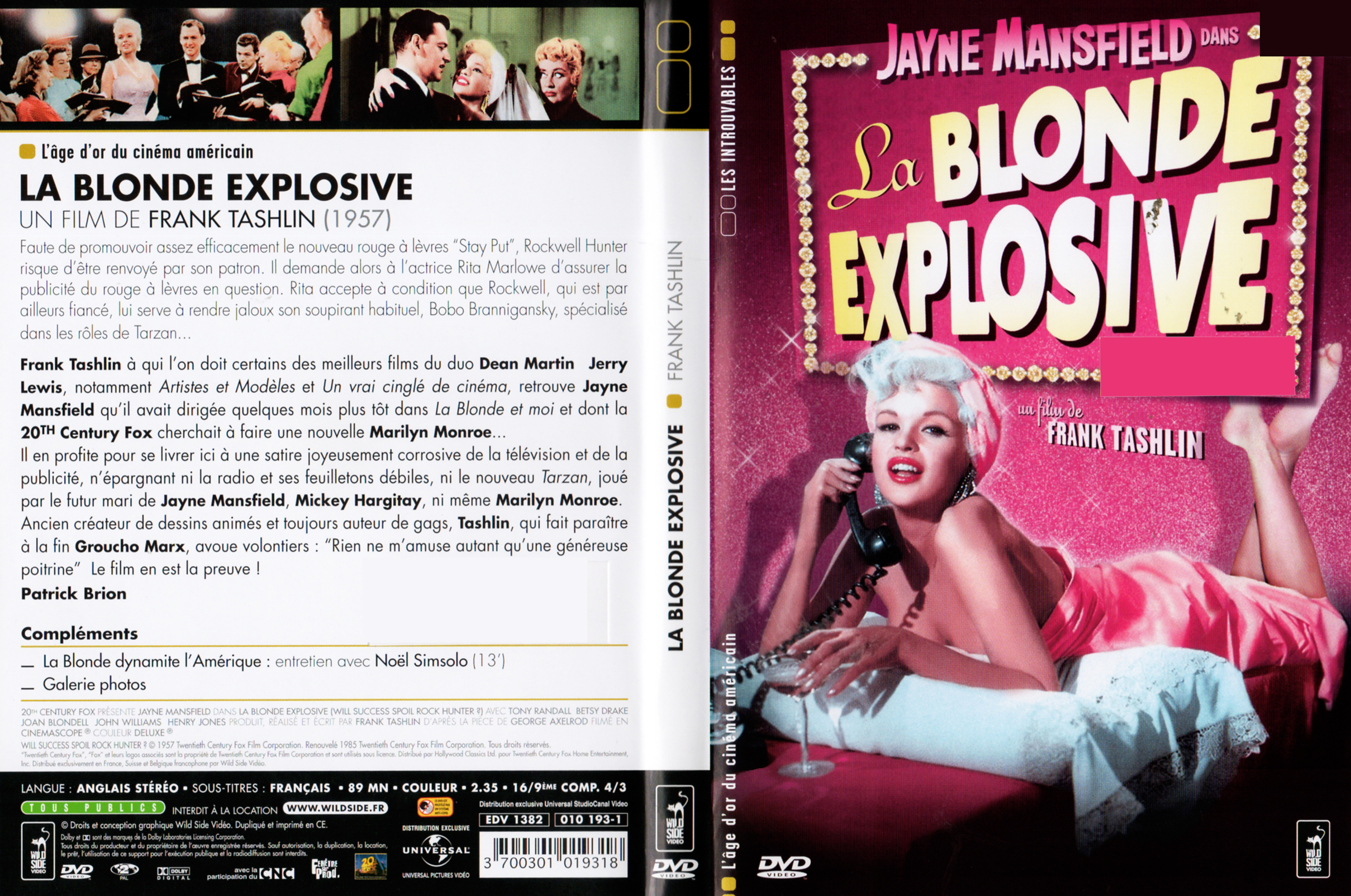Jaquette DVD La blonde explosive