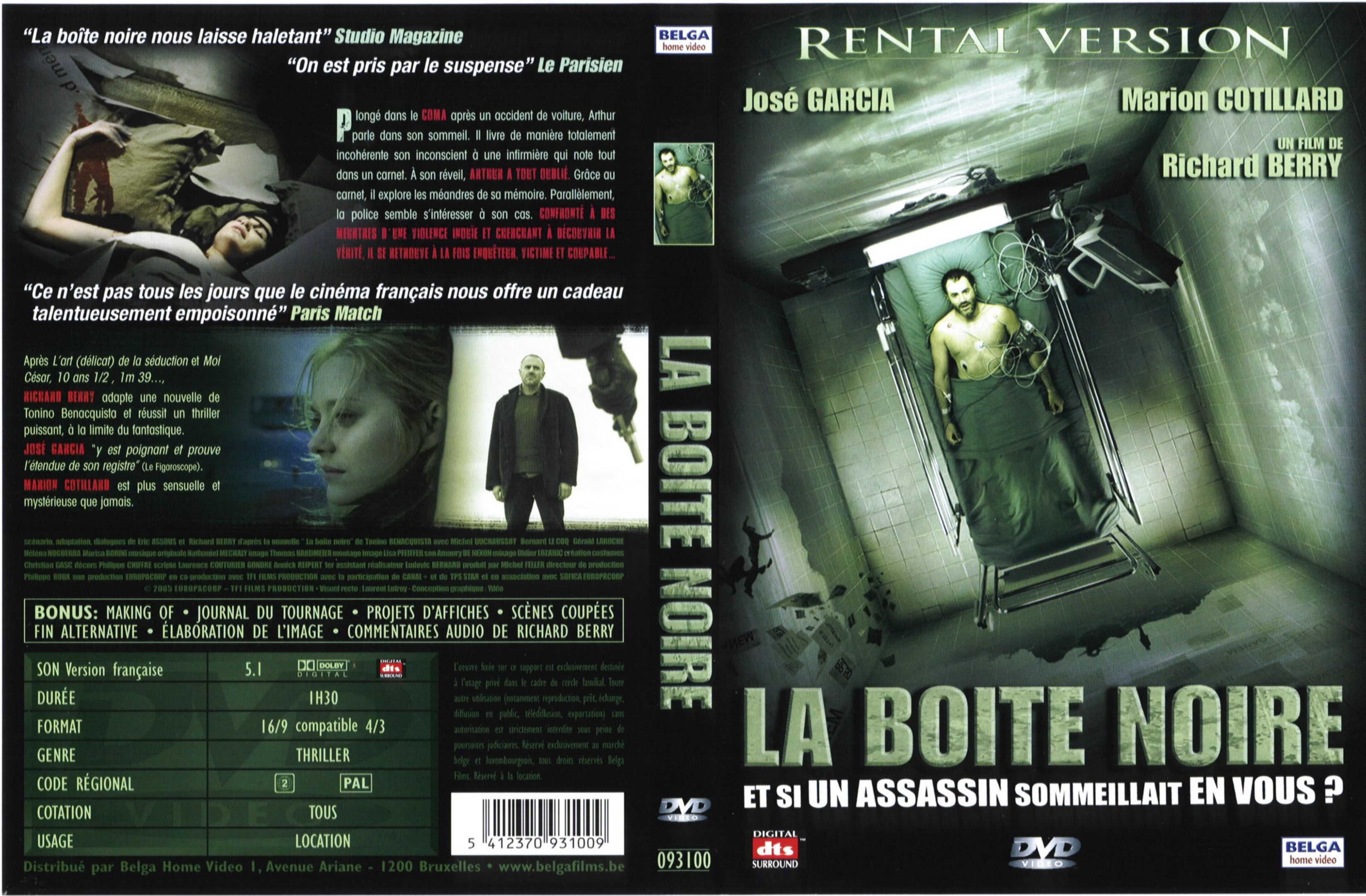 Jaquette DVD La boite noire v2