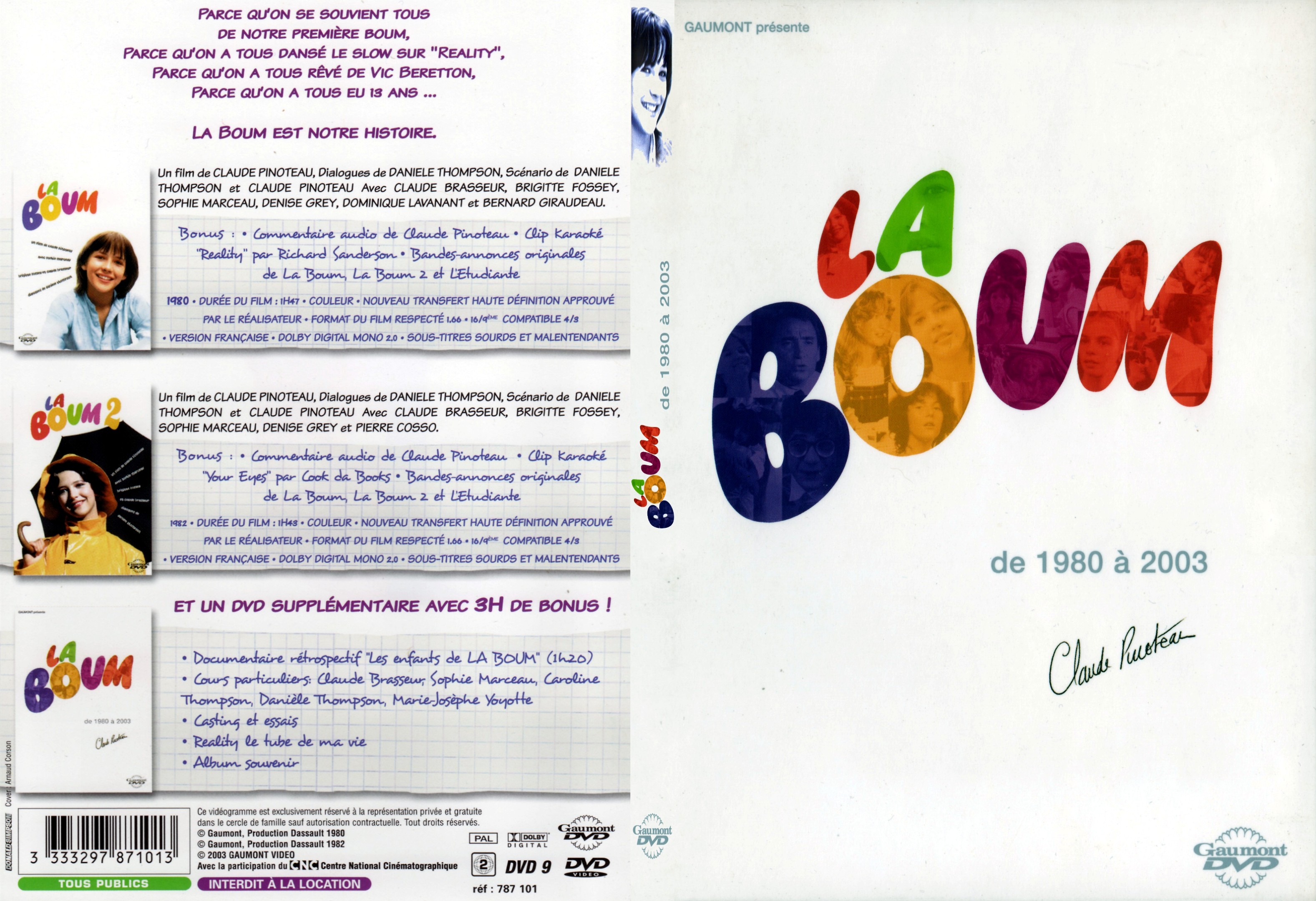 Jaquette DVD La boum 1 + 2 - SLIM