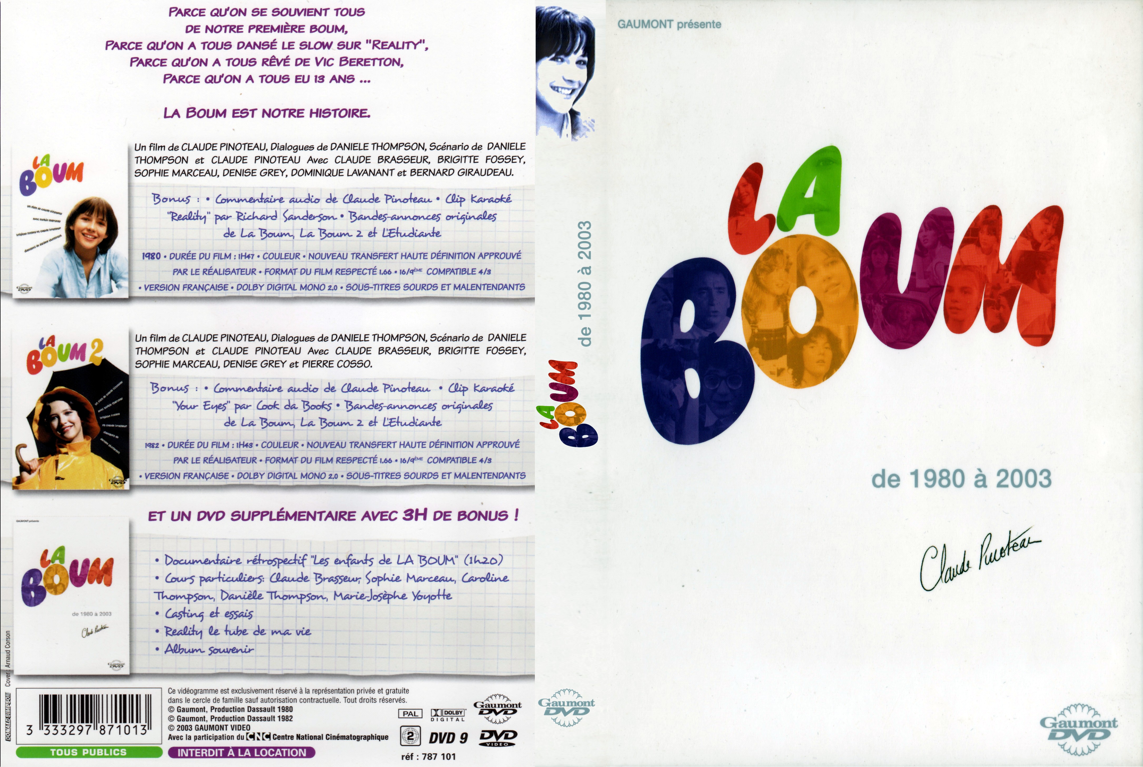 Jaquette DVD La boum 1 et 2 COFFRET