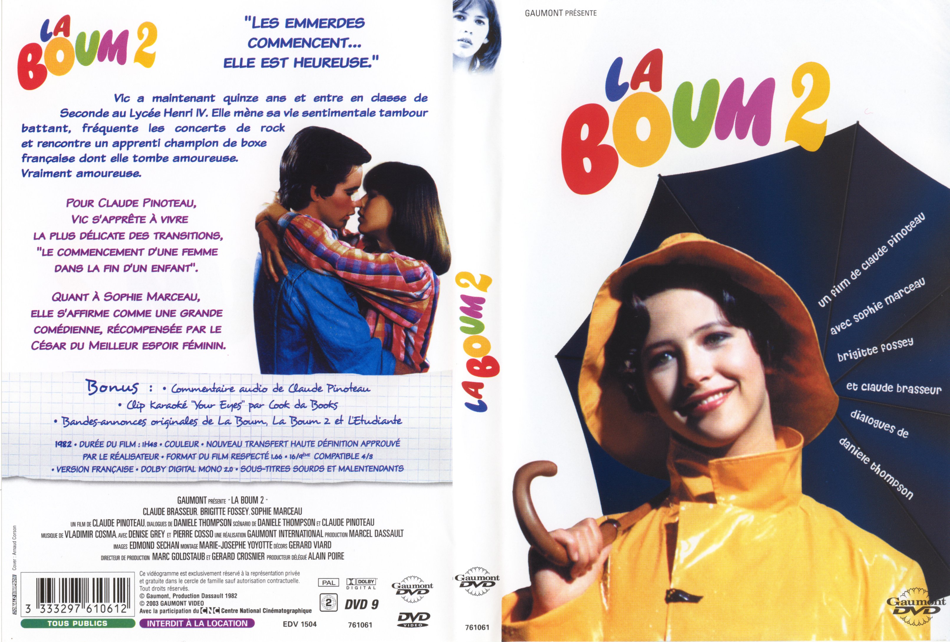 Jaquette DVD La boum 2