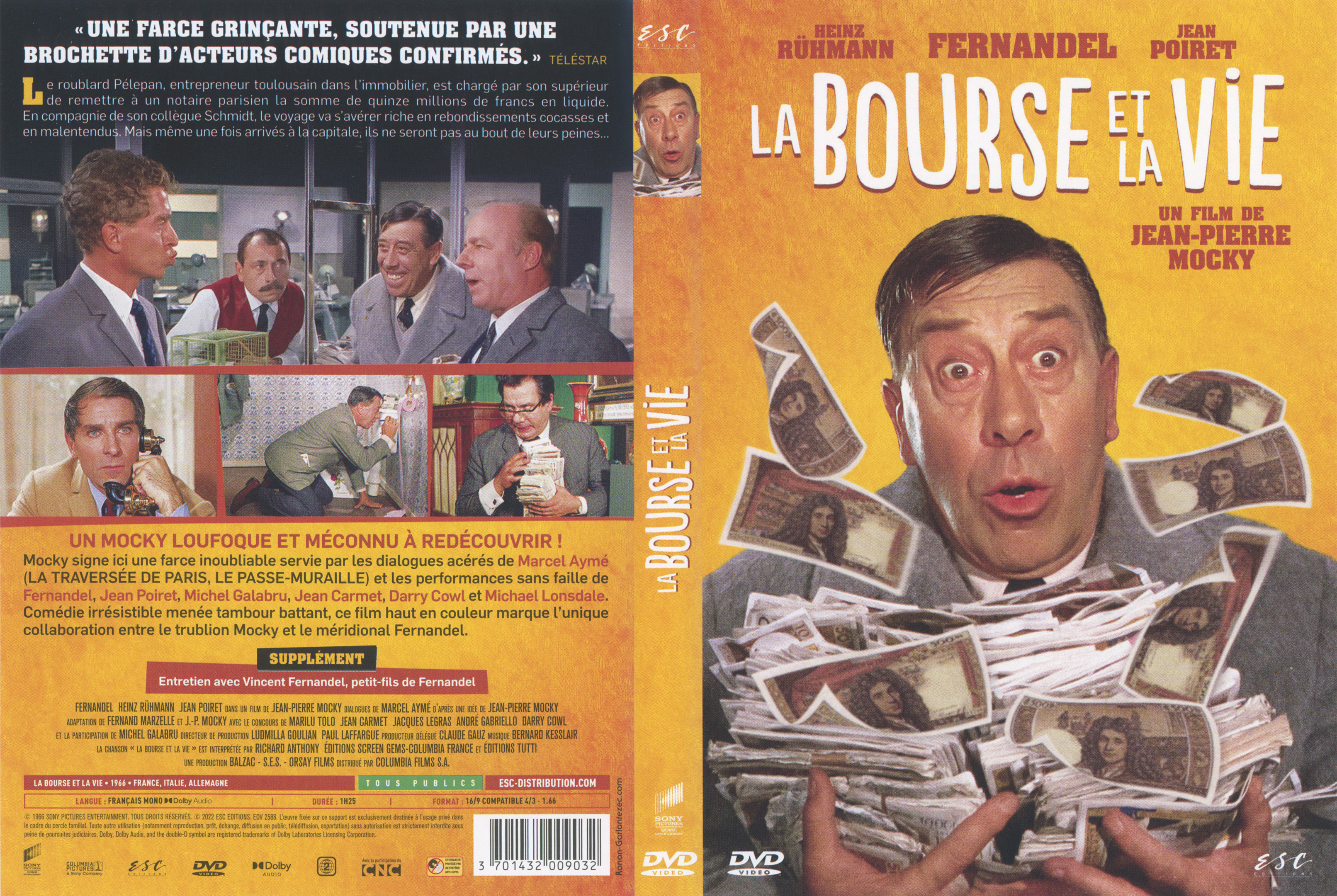 Jaquette DVD La bourse et la vie