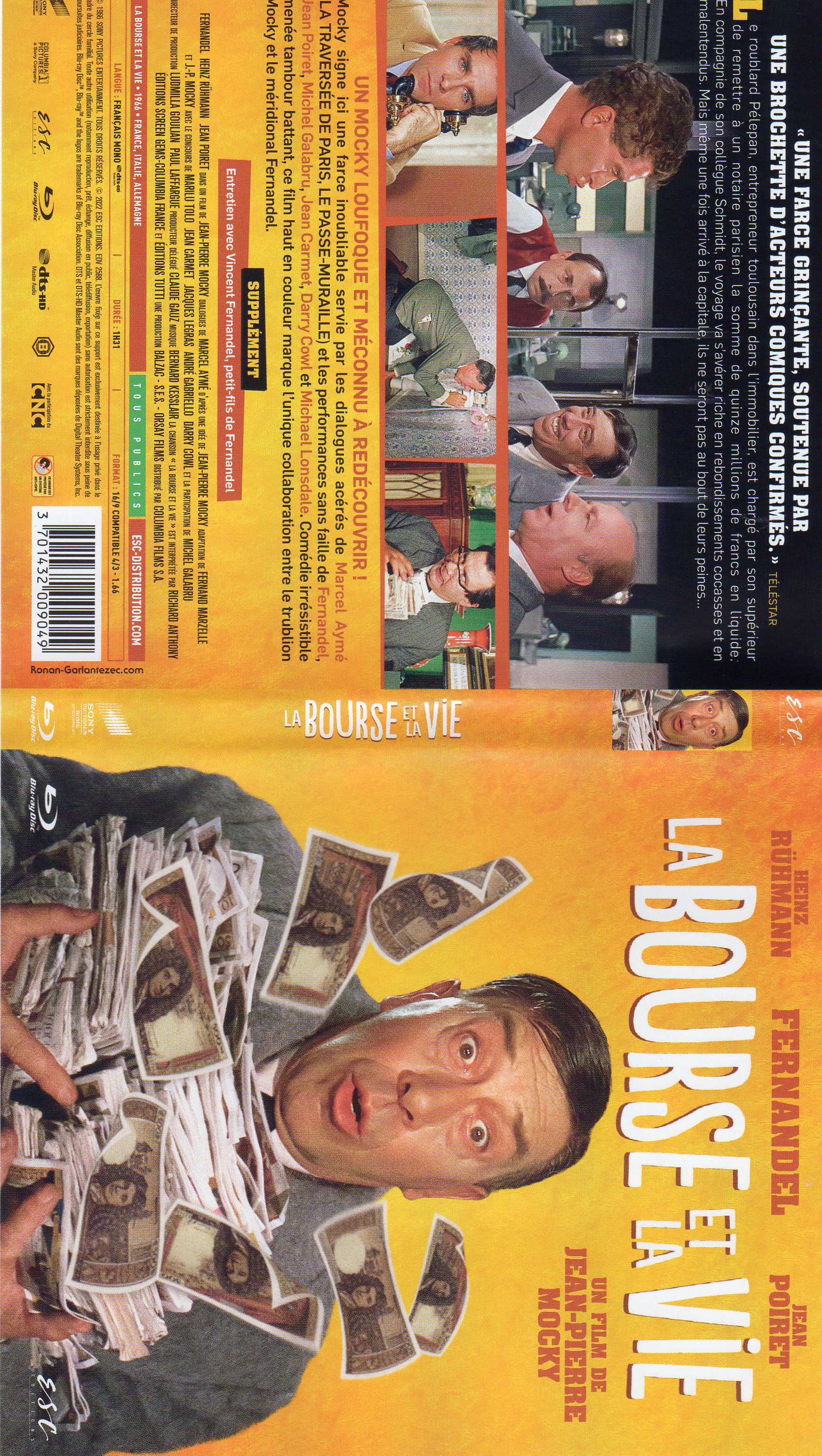 Jaquette DVD La bourse et la vie (BLU-RAY)