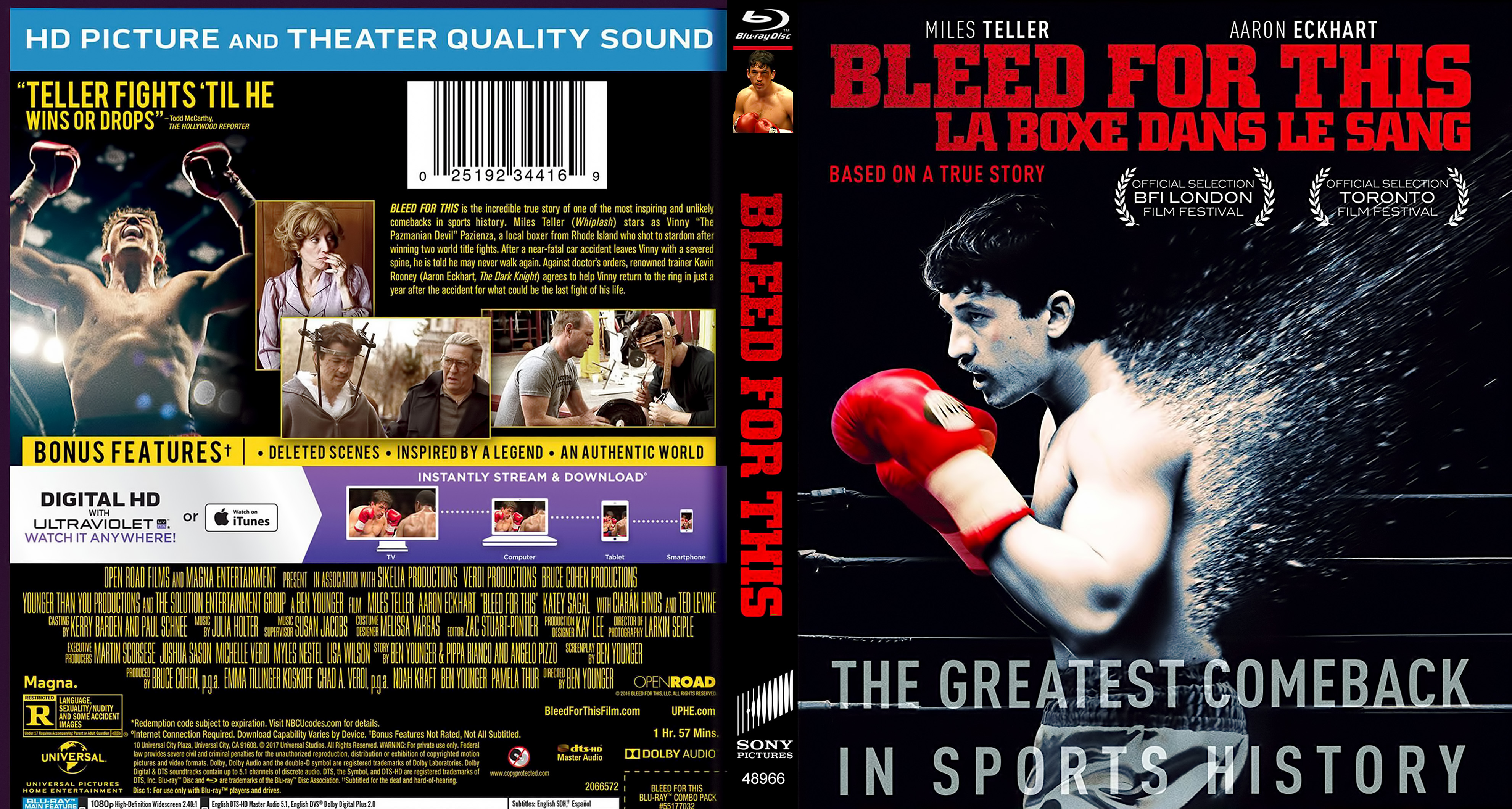 Jaquette DVD La boxe dans le sang Zone 1 (BLU-RAY)