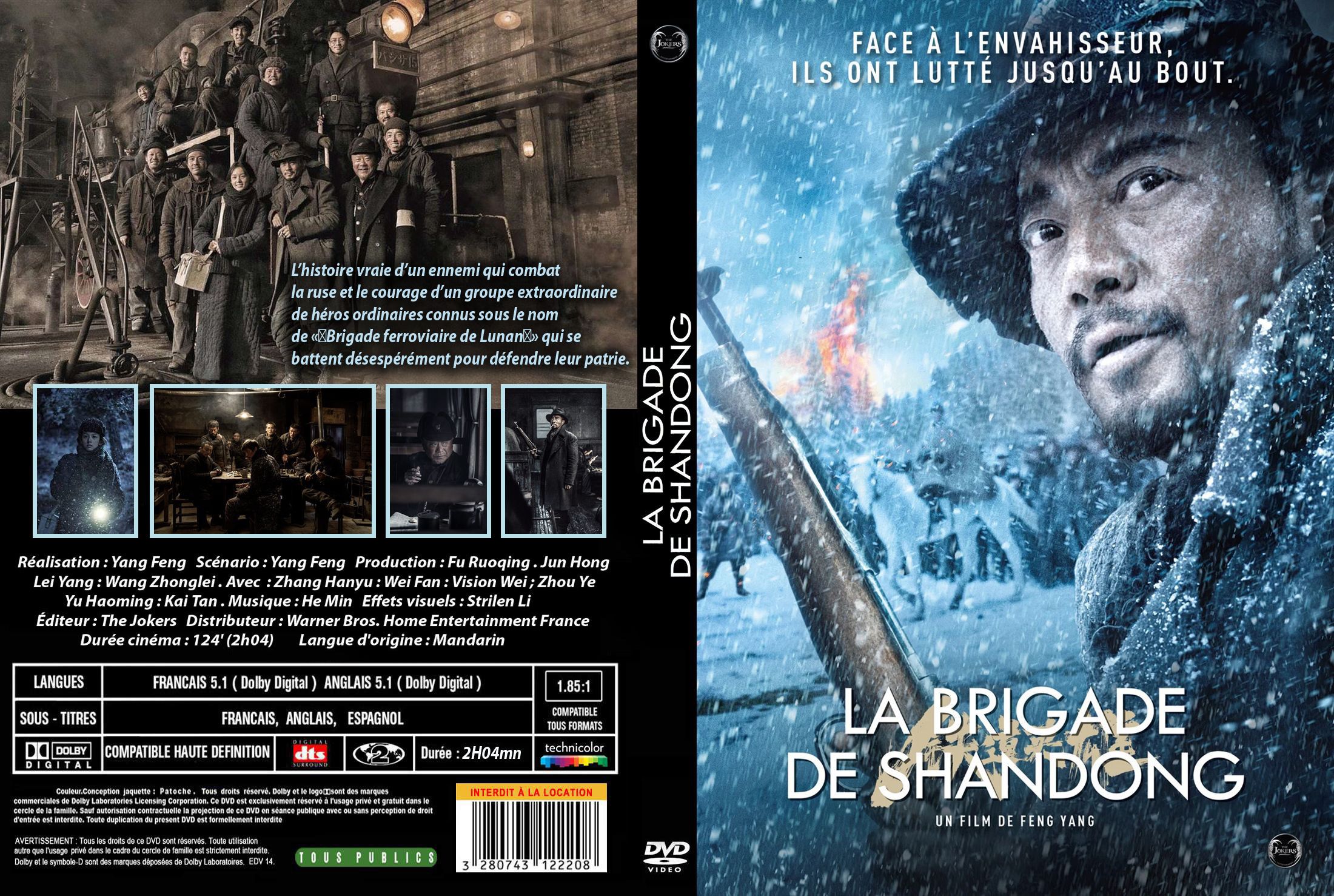 Jaquette DVD La brigade de Shandong custom