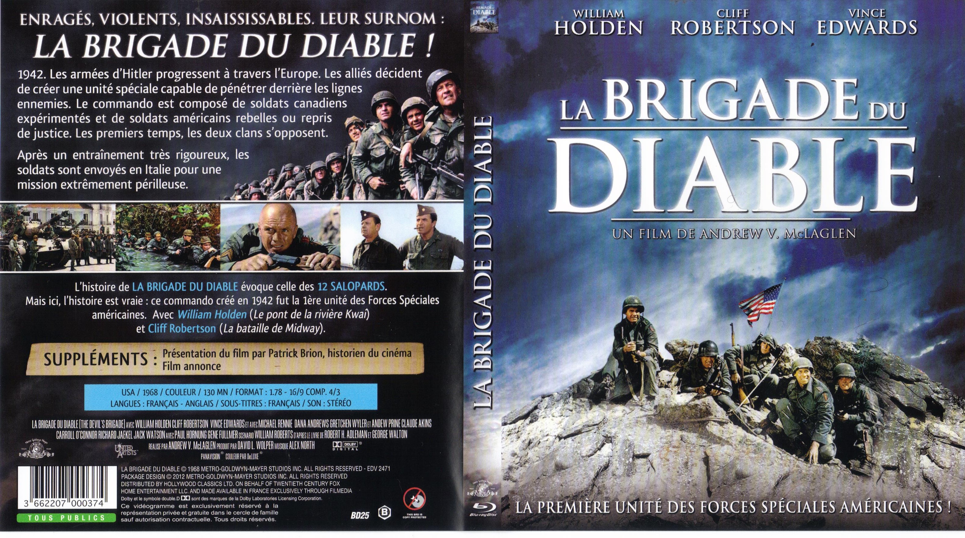 Jaquette DVD La brigade du diable (BLU-RAY)