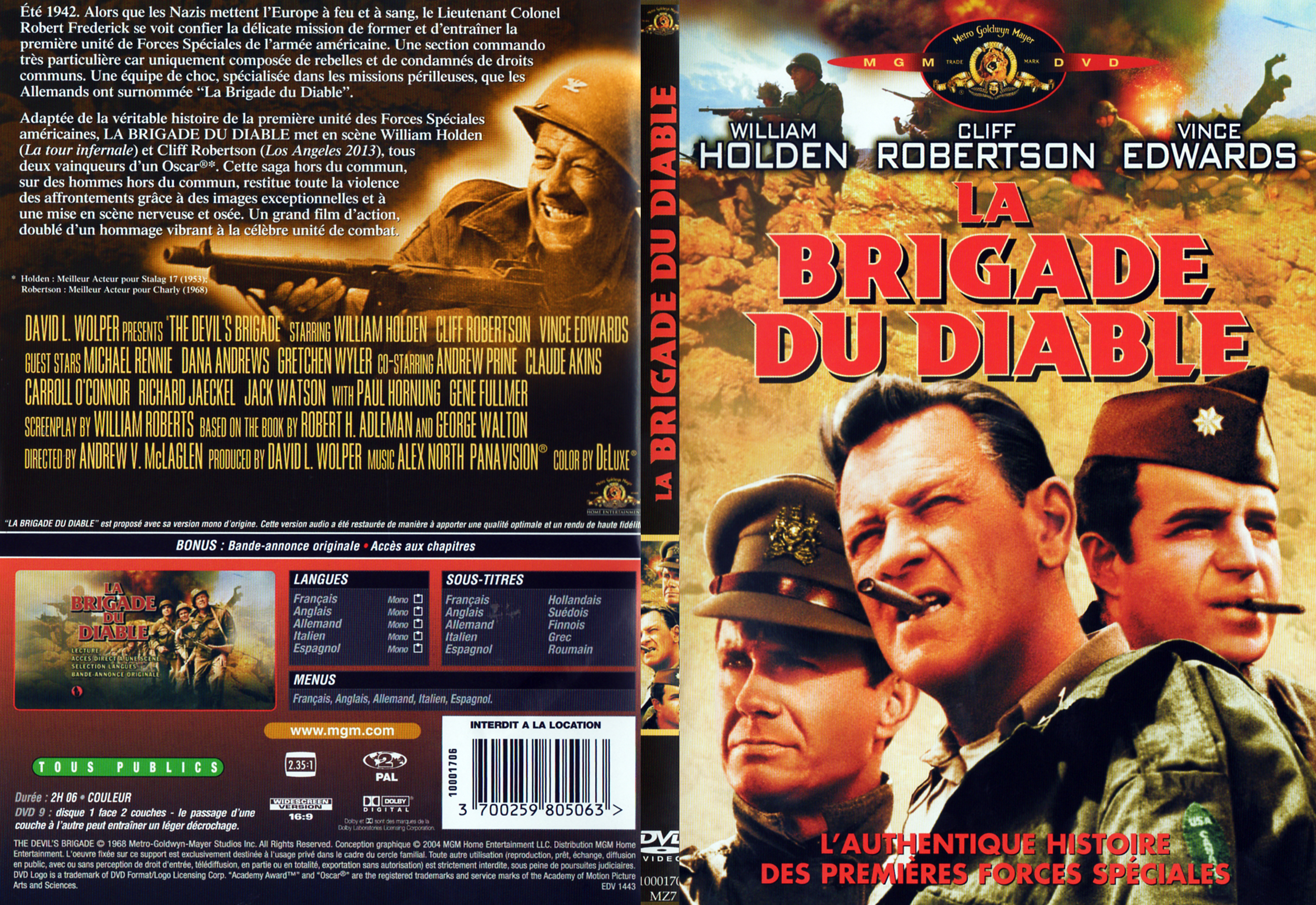 Jaquette DVD La brigade du diable - SLIM