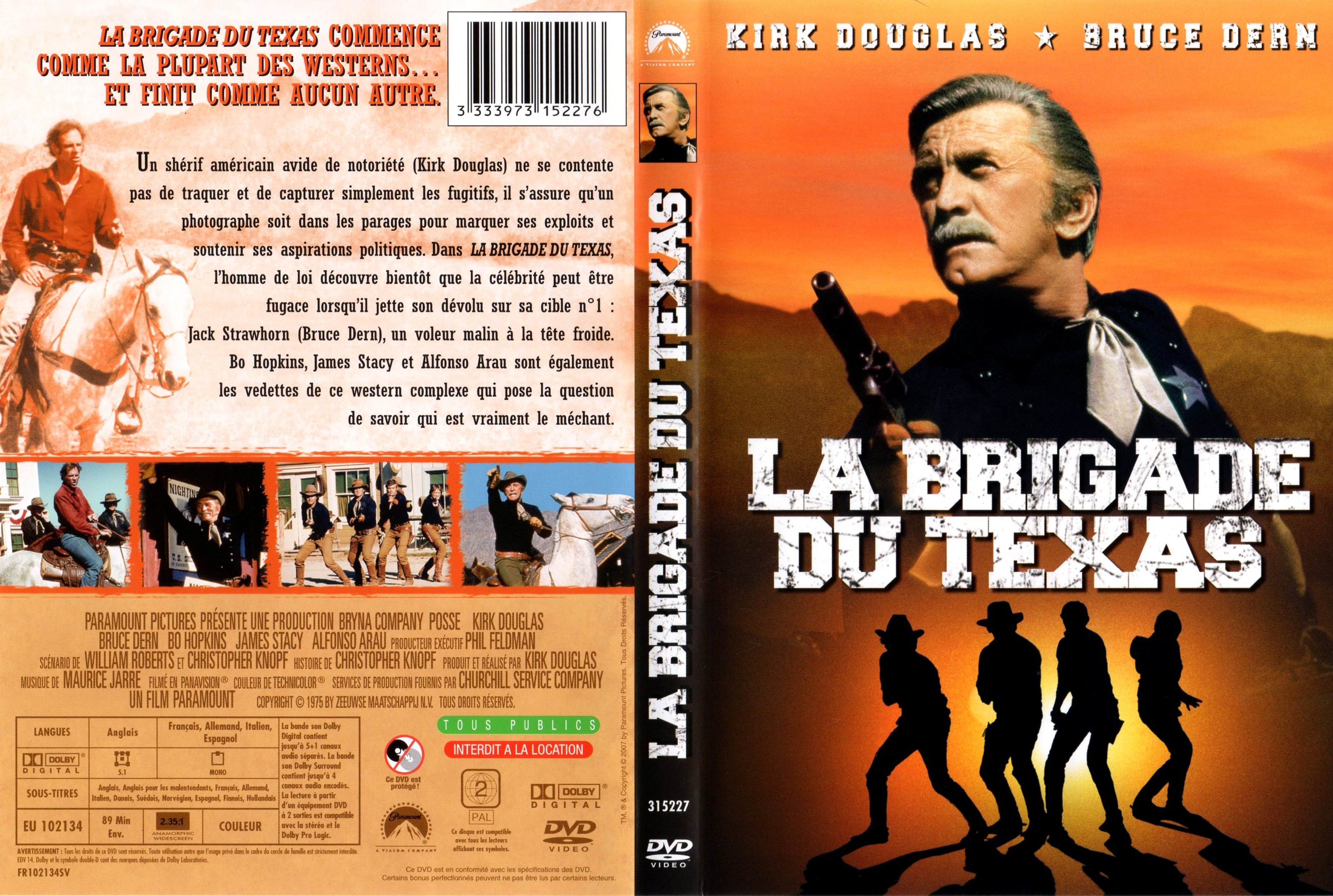 Jaquette DVD La brigade du texas