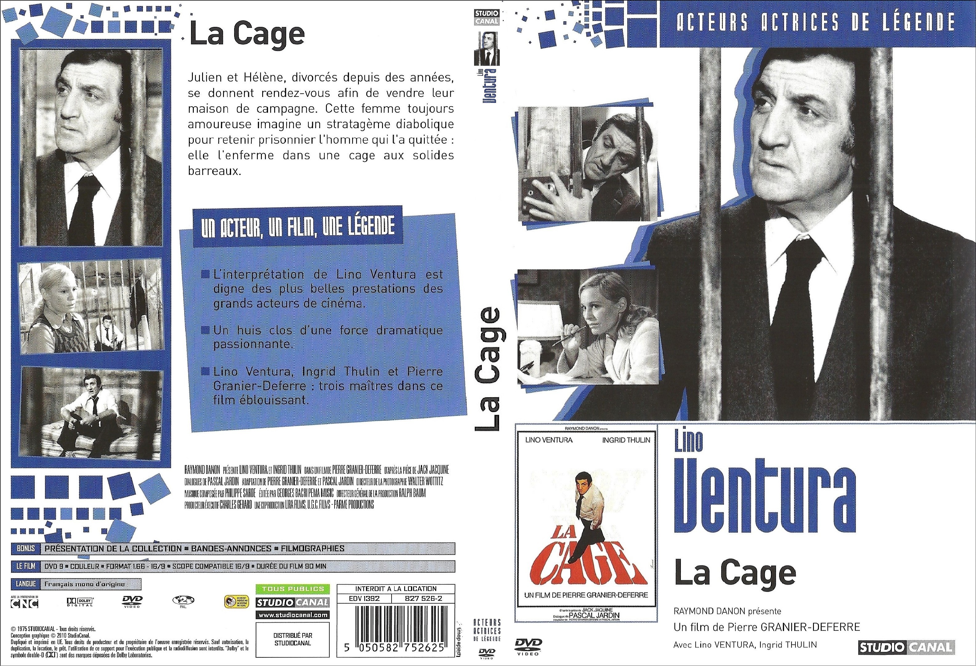 Jaquette DVD La cage - SLIM