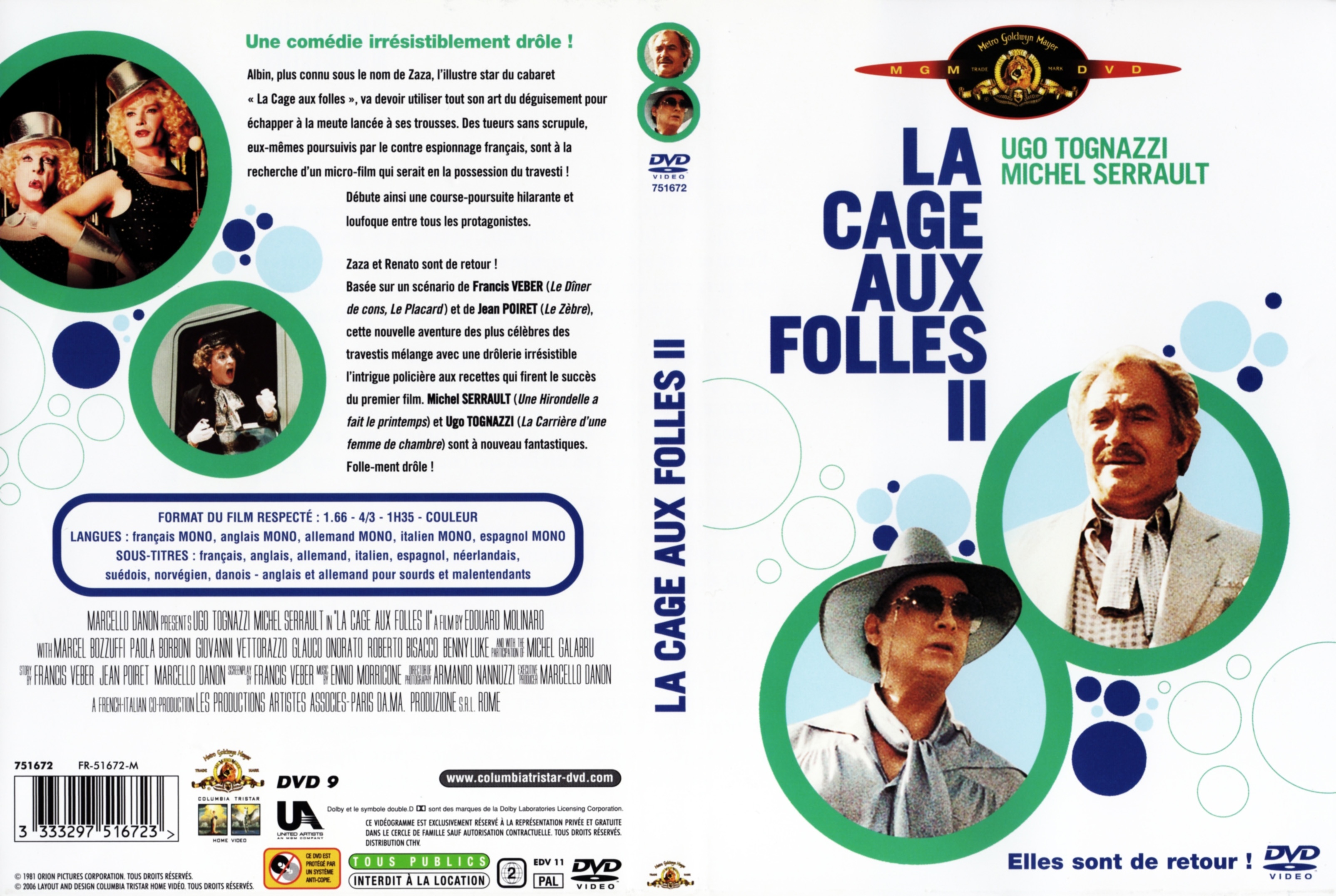 Jaquette DVD La cage aux folles 2 v2