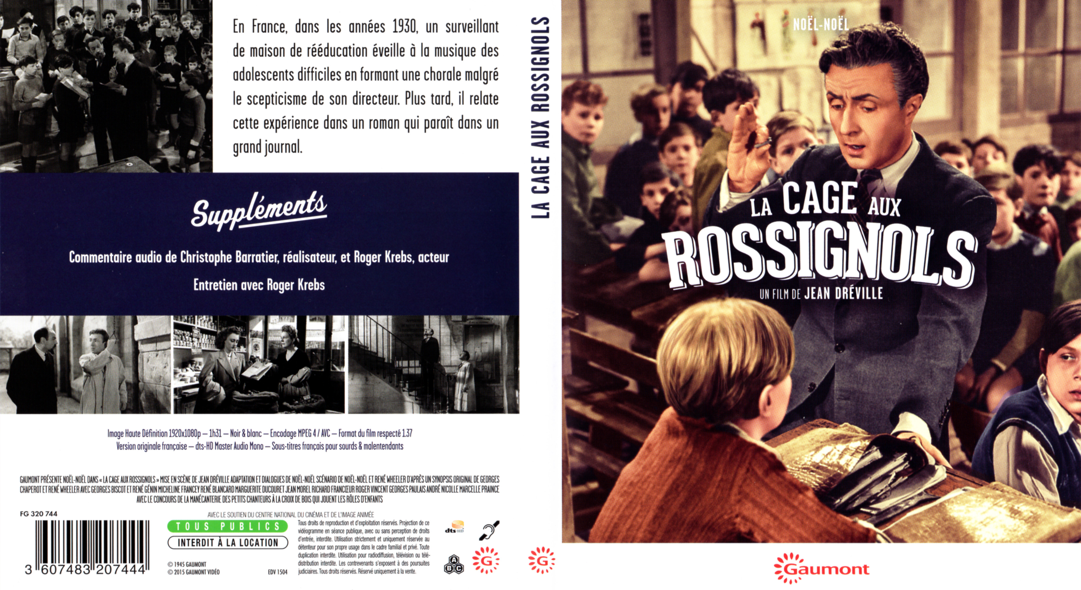 Jaquette DVD La cage aux rossignols (BLU-RAY)