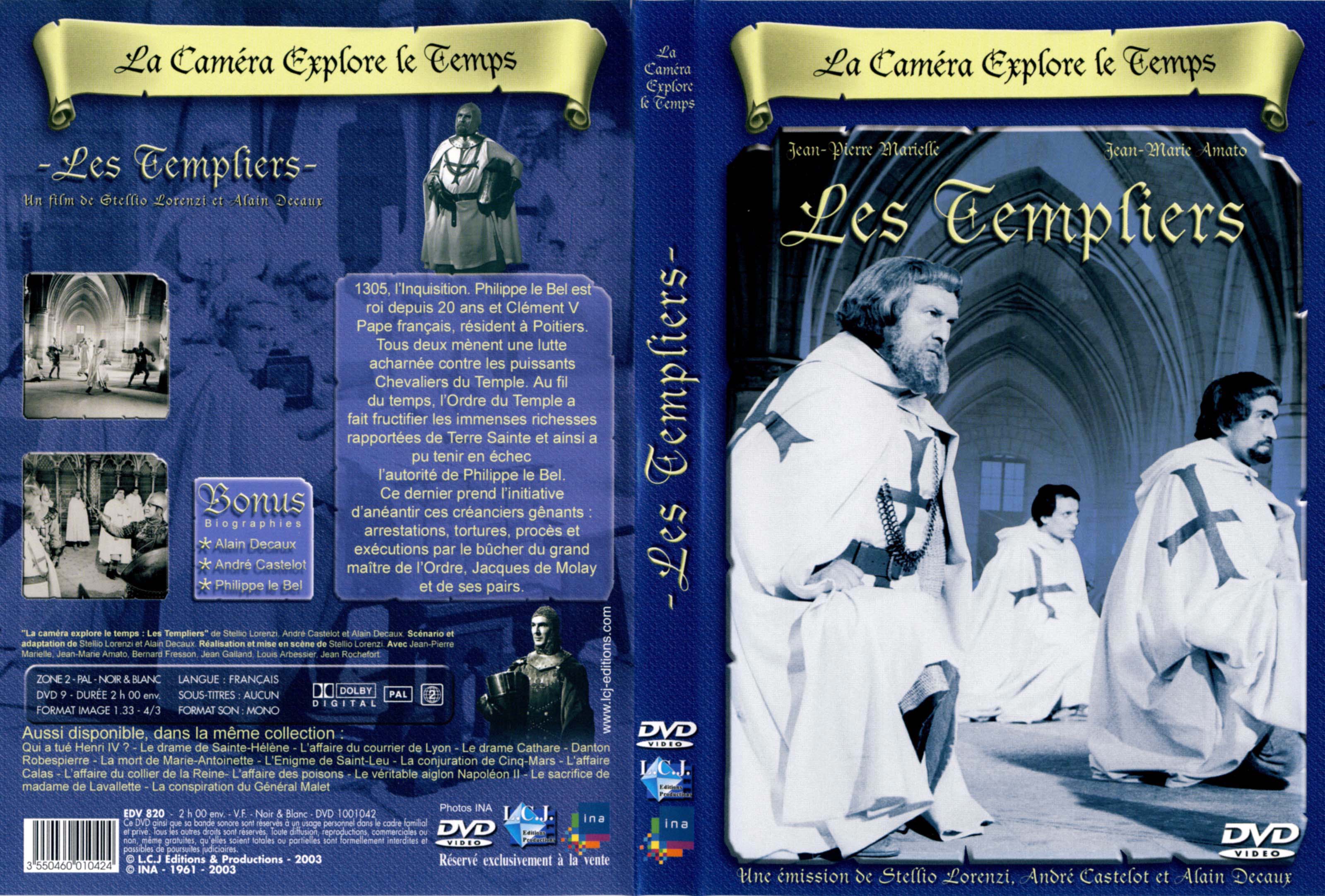 Jaquette DVD La camera explore le temps - Les Templiers