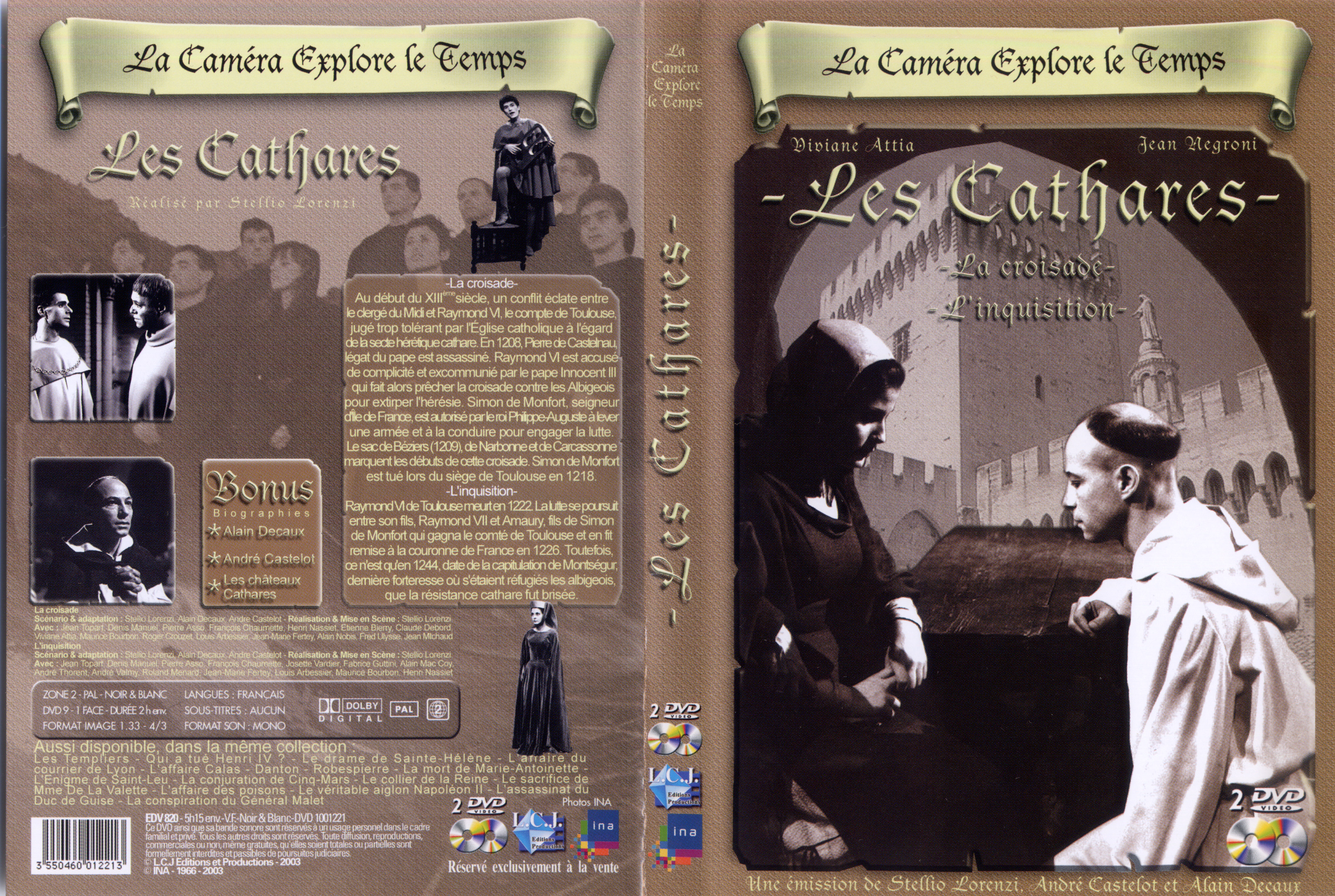 Jaquette DVD La camera explore le temps - Les cathares