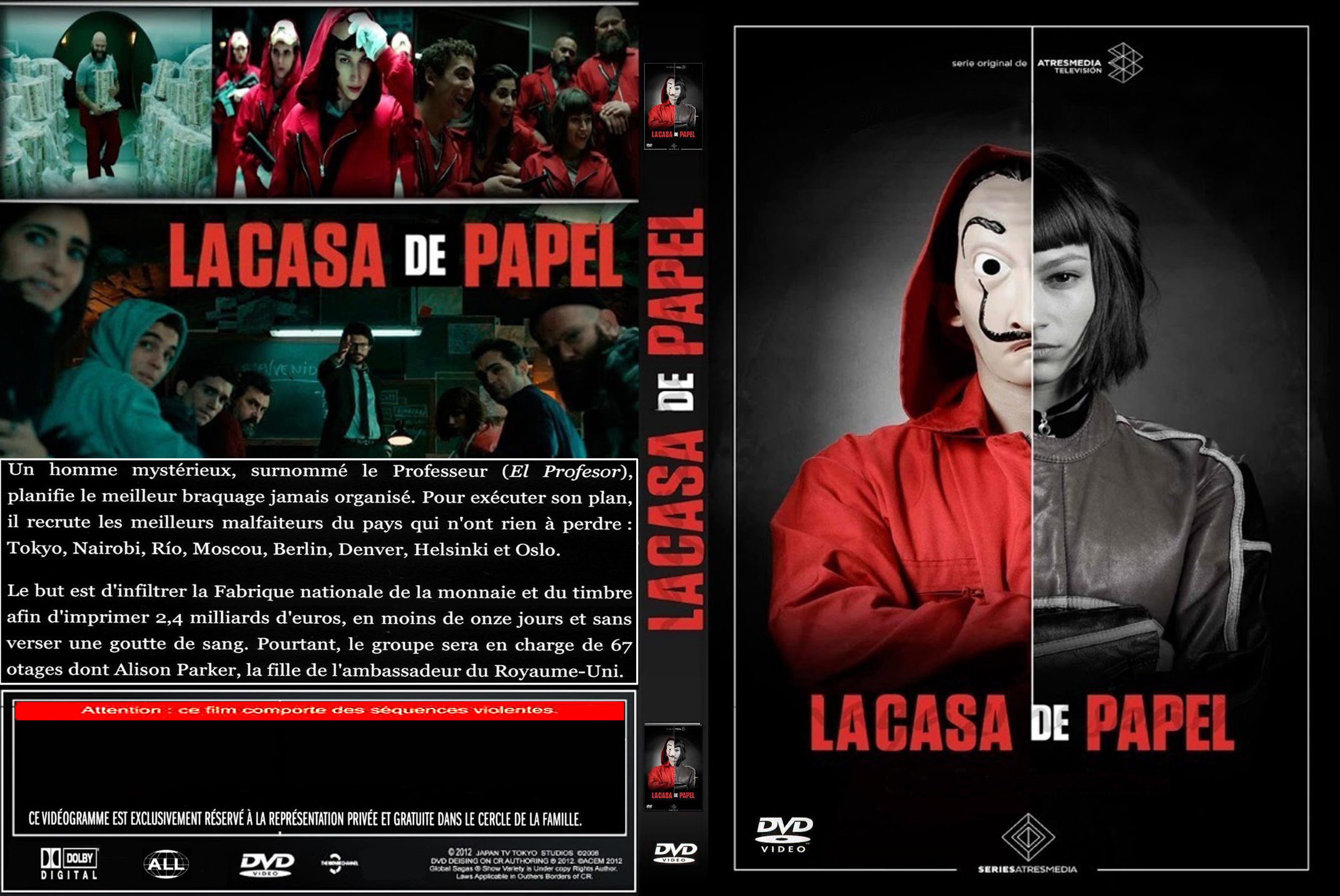 Jaquette DVD La casa de papel custom