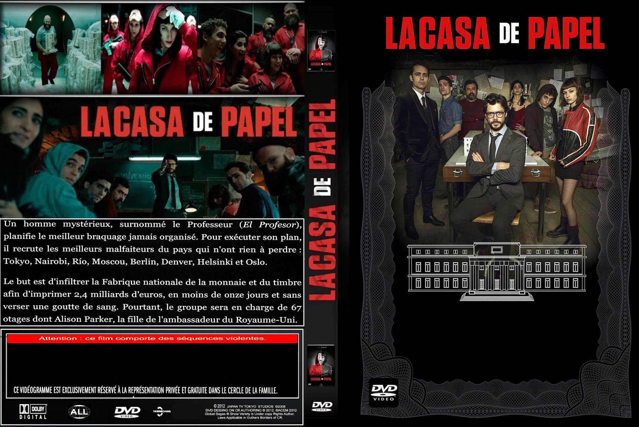 Jaquette DVD La casa de papel custom v2