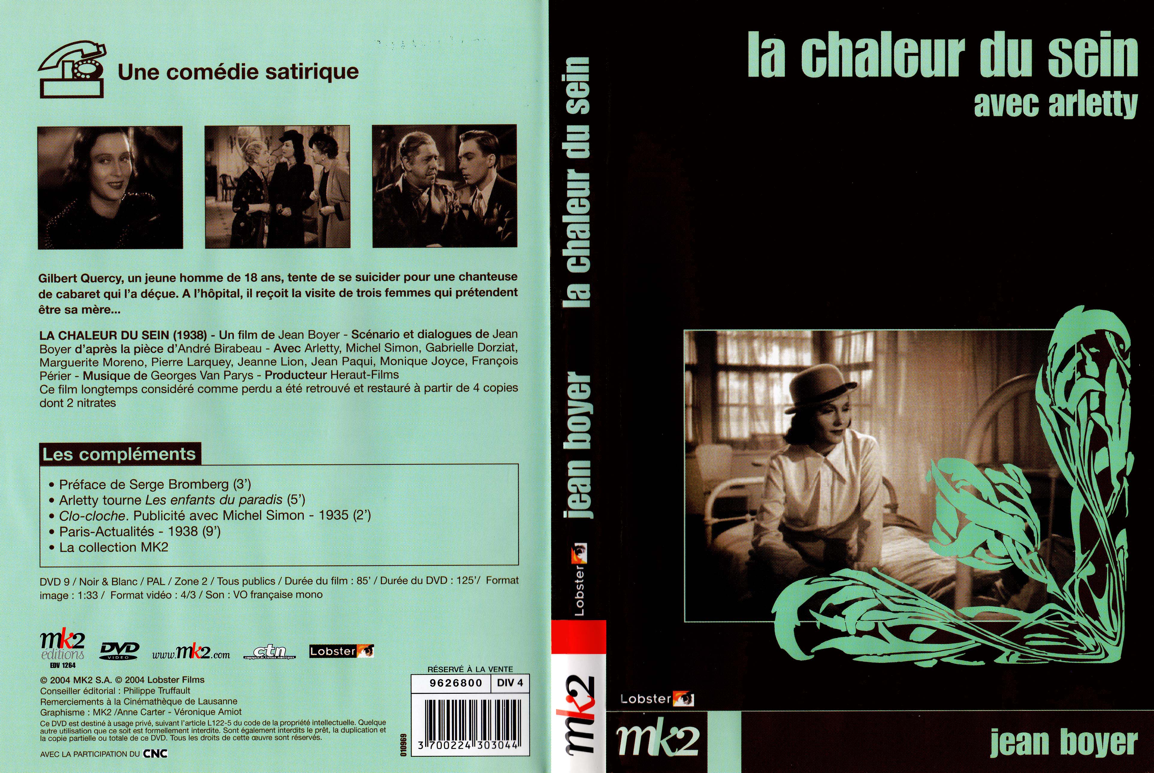 Jaquette DVD La chaleur du sein