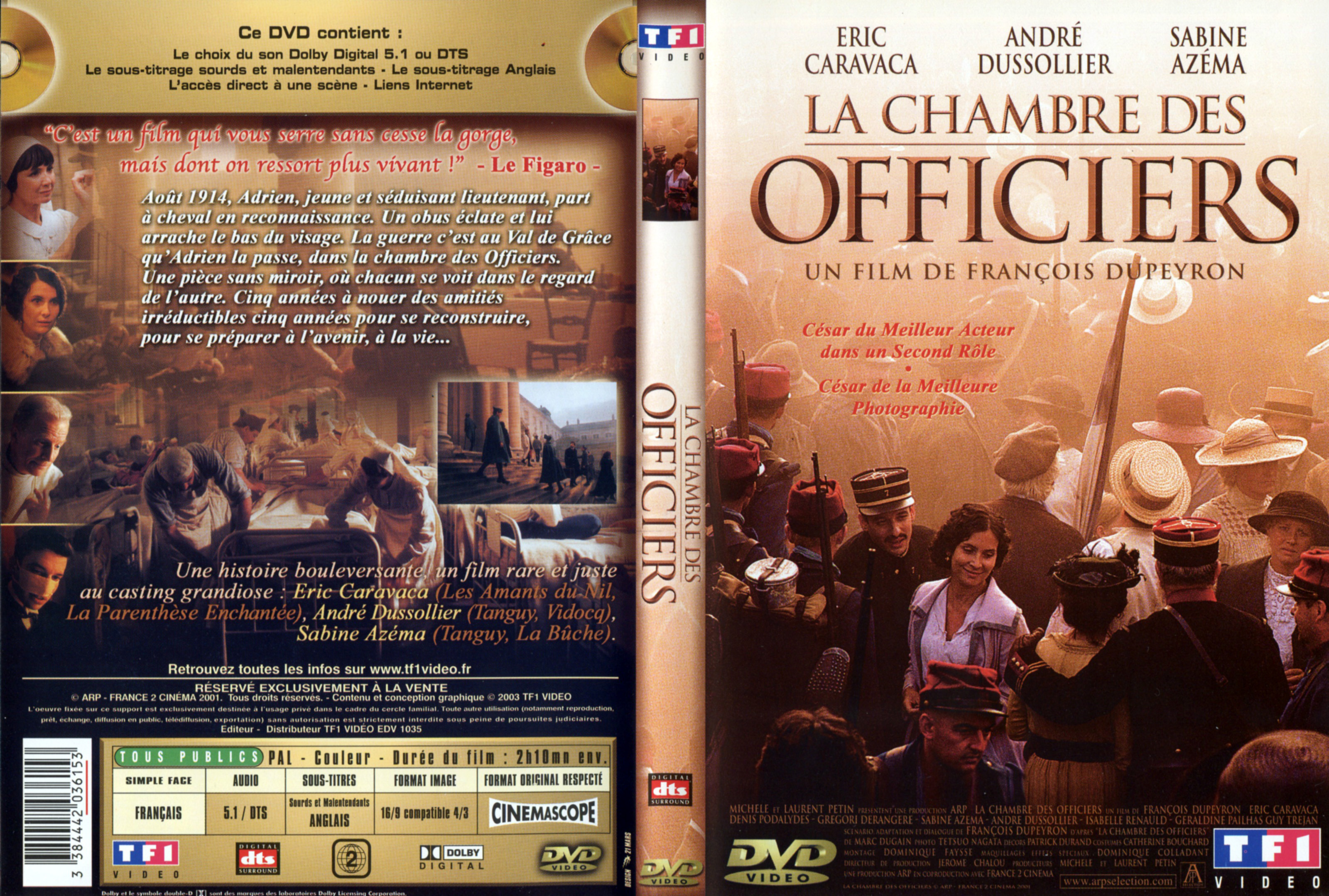 Jaquette DVD La chambre des officiers v2